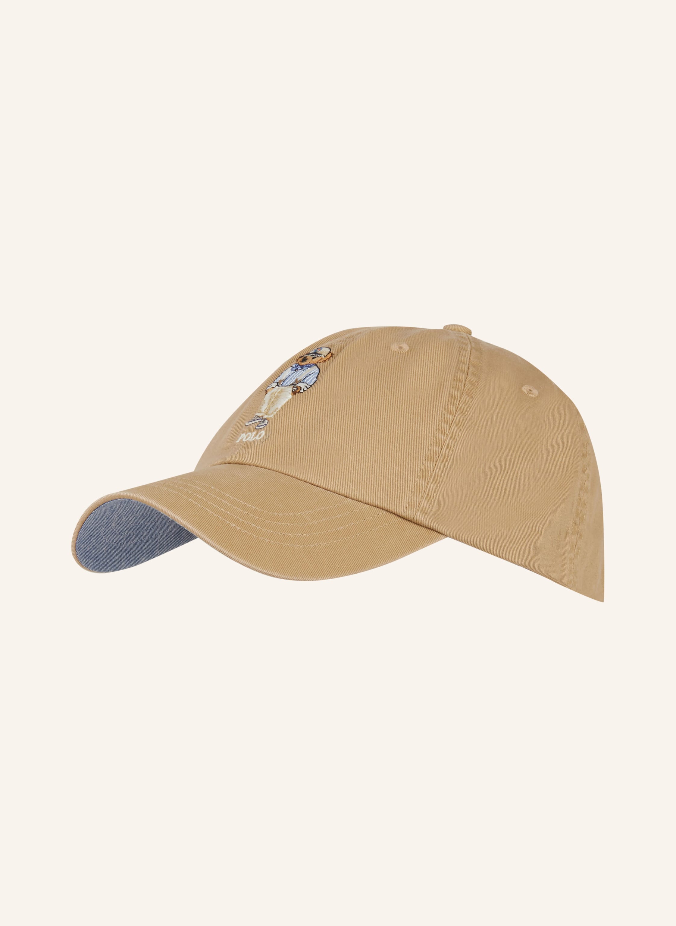 POLO RALPH LAUREN Cap in light brown light blue