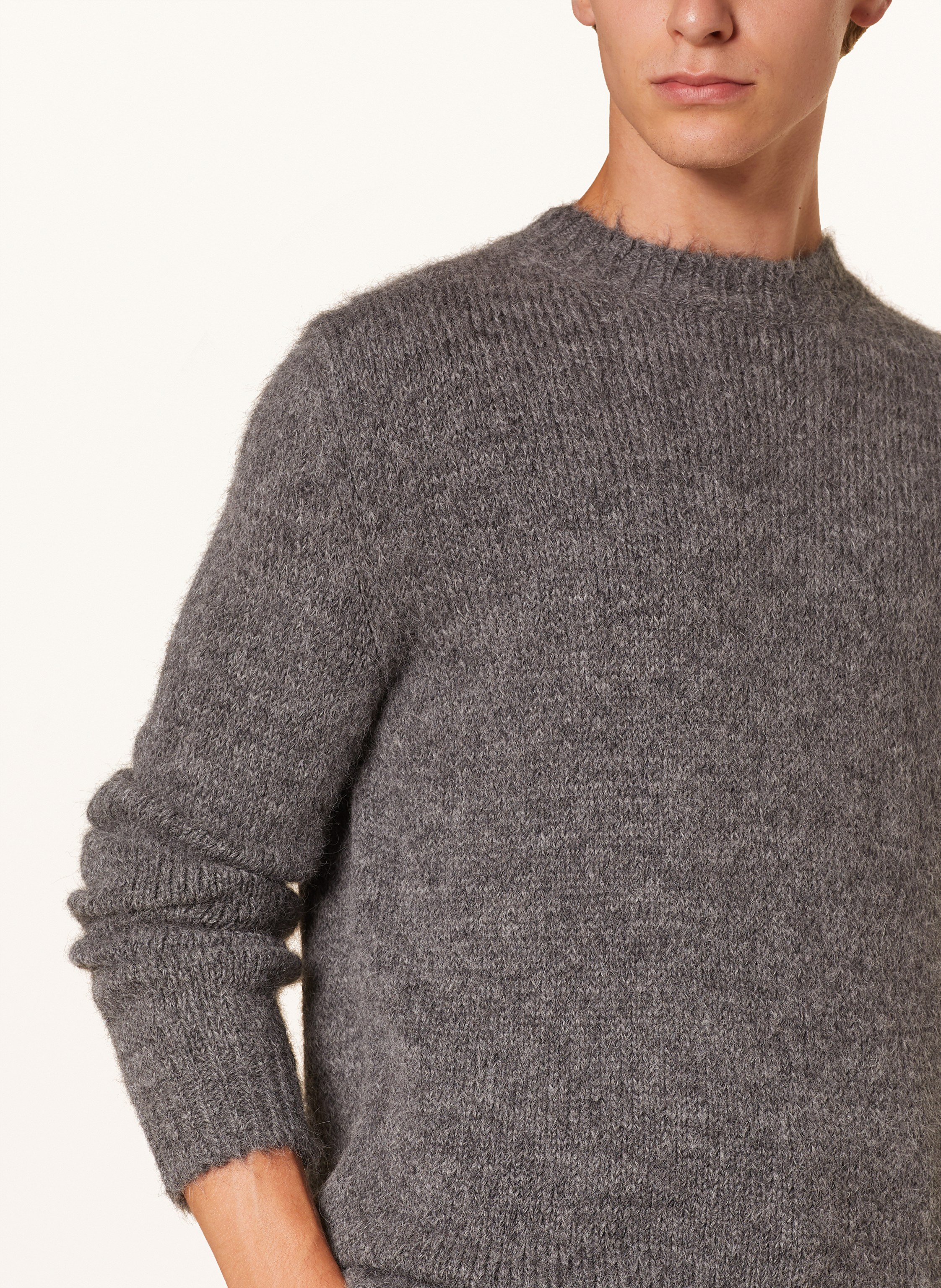 Thumbnail - Jil Sander Alpaka-Pullover grau