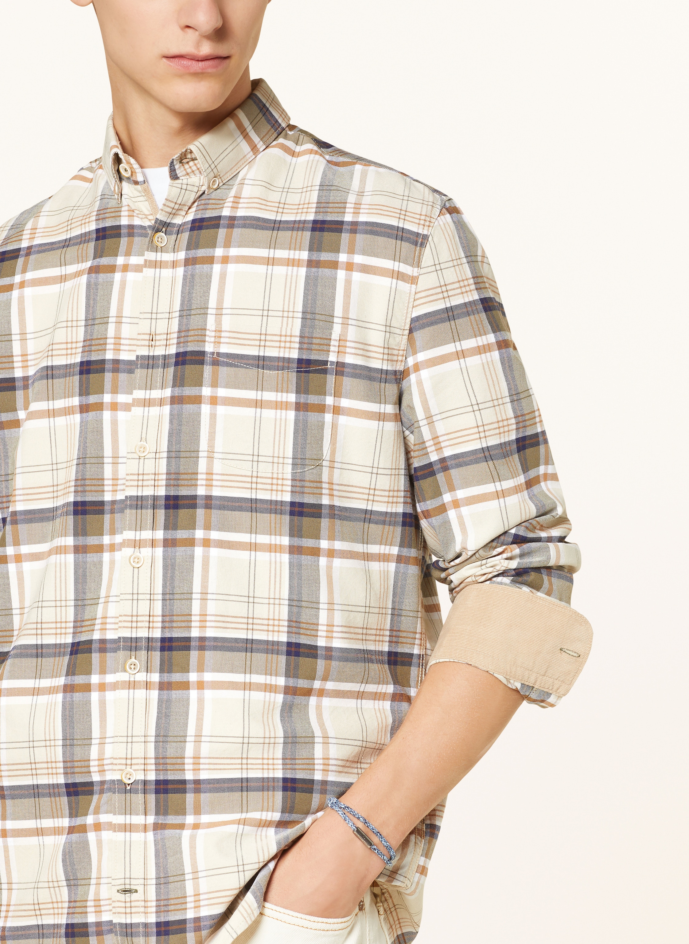 Thumbnail - Colours & Sons Hemd Regular Fit braun