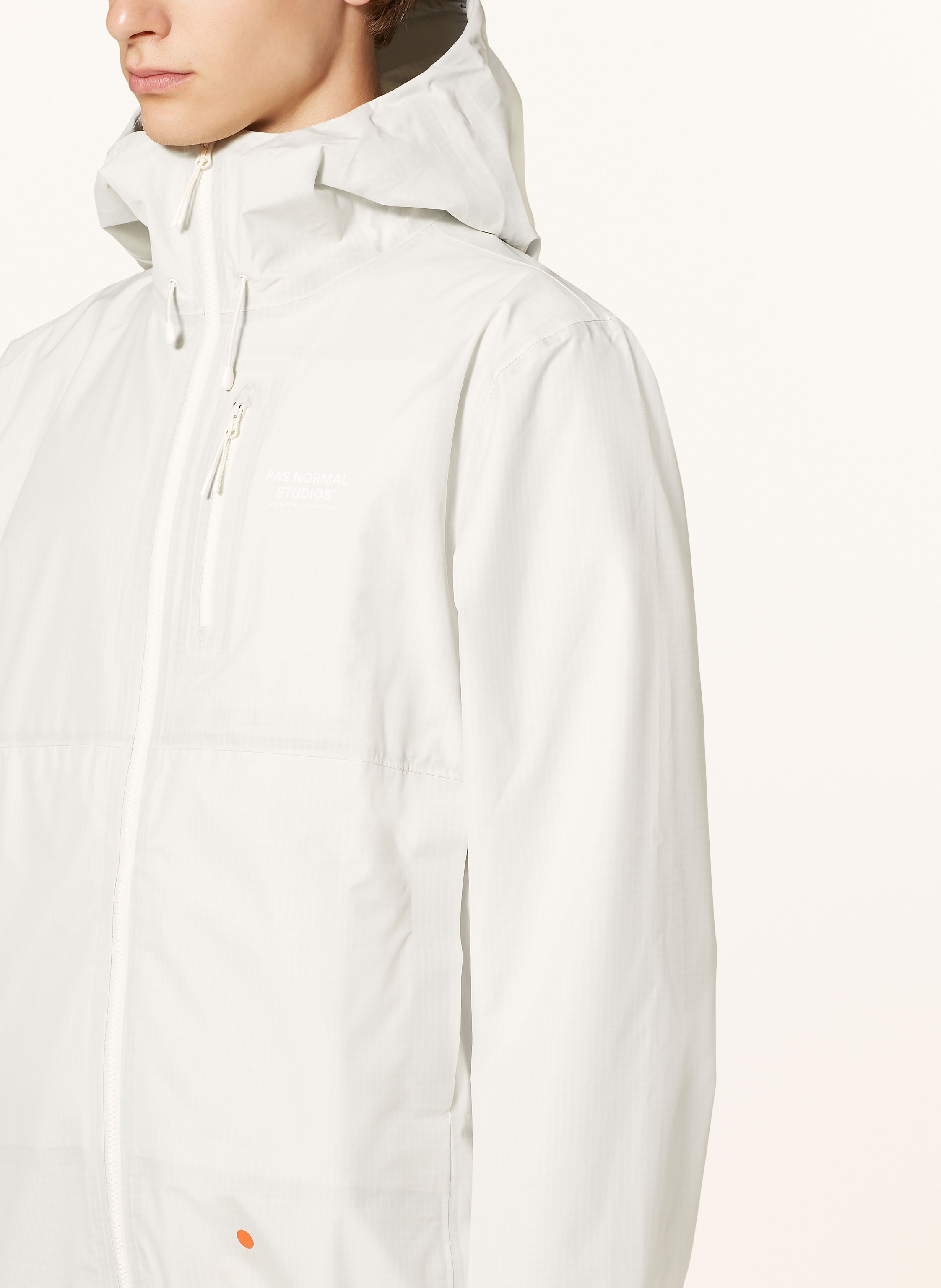 Thumbnail - Pas Normal Studios Regenjacke Off-Race weiss