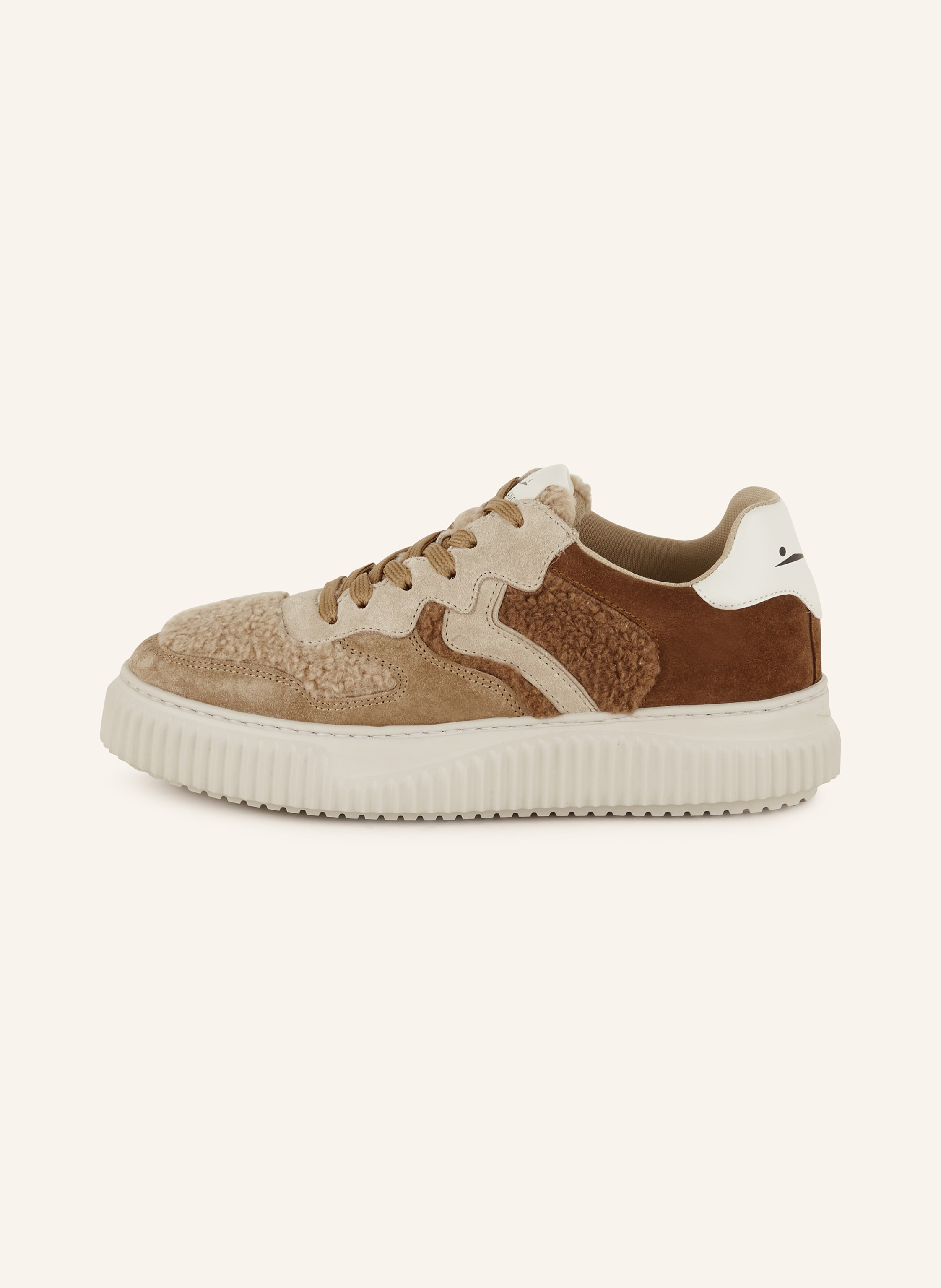 Thumbnail - Voile Blanche Sneaker Laura Mit Teddyfell braun