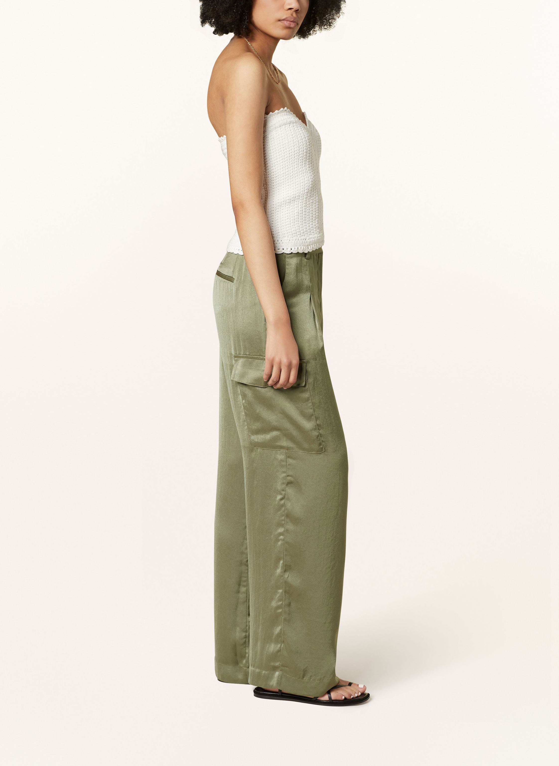 Thumbnail - Ba&Sh Cargohose Cary Aus Satin gruen