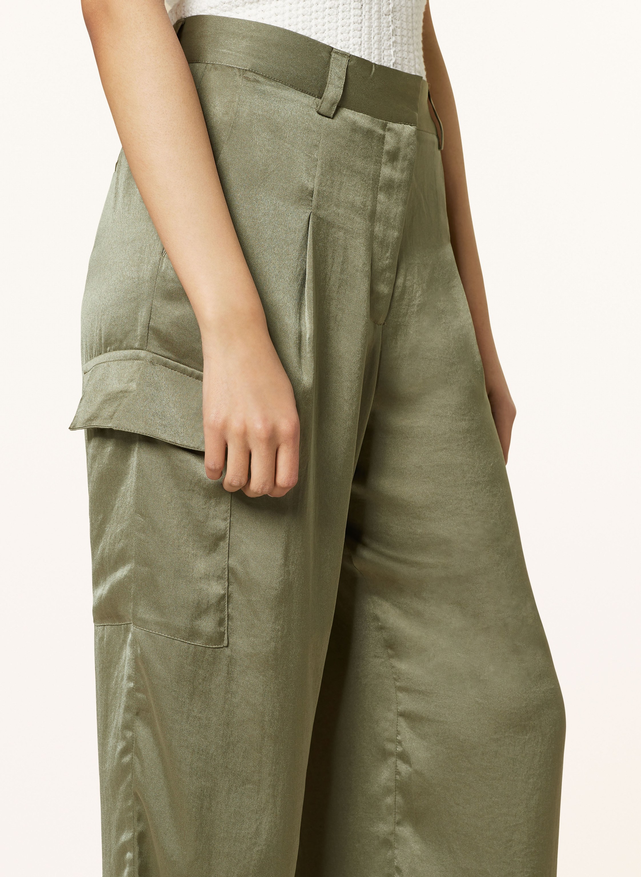 Thumbnail - Ba&Sh Cargohose Cary Aus Satin gruen