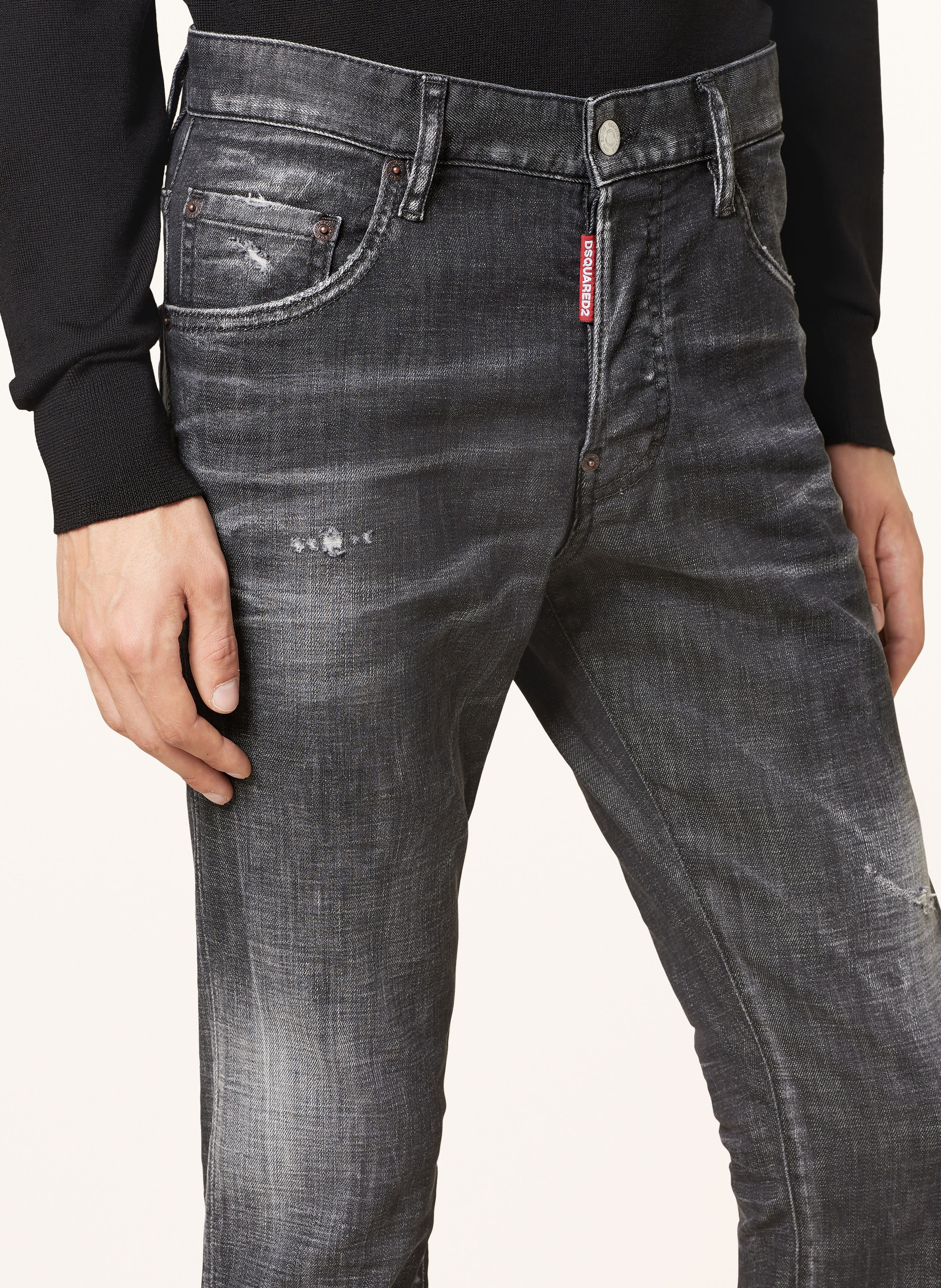 Thumbnail - dsquared2 Jeans Skater Extra Slim Fit schwarz