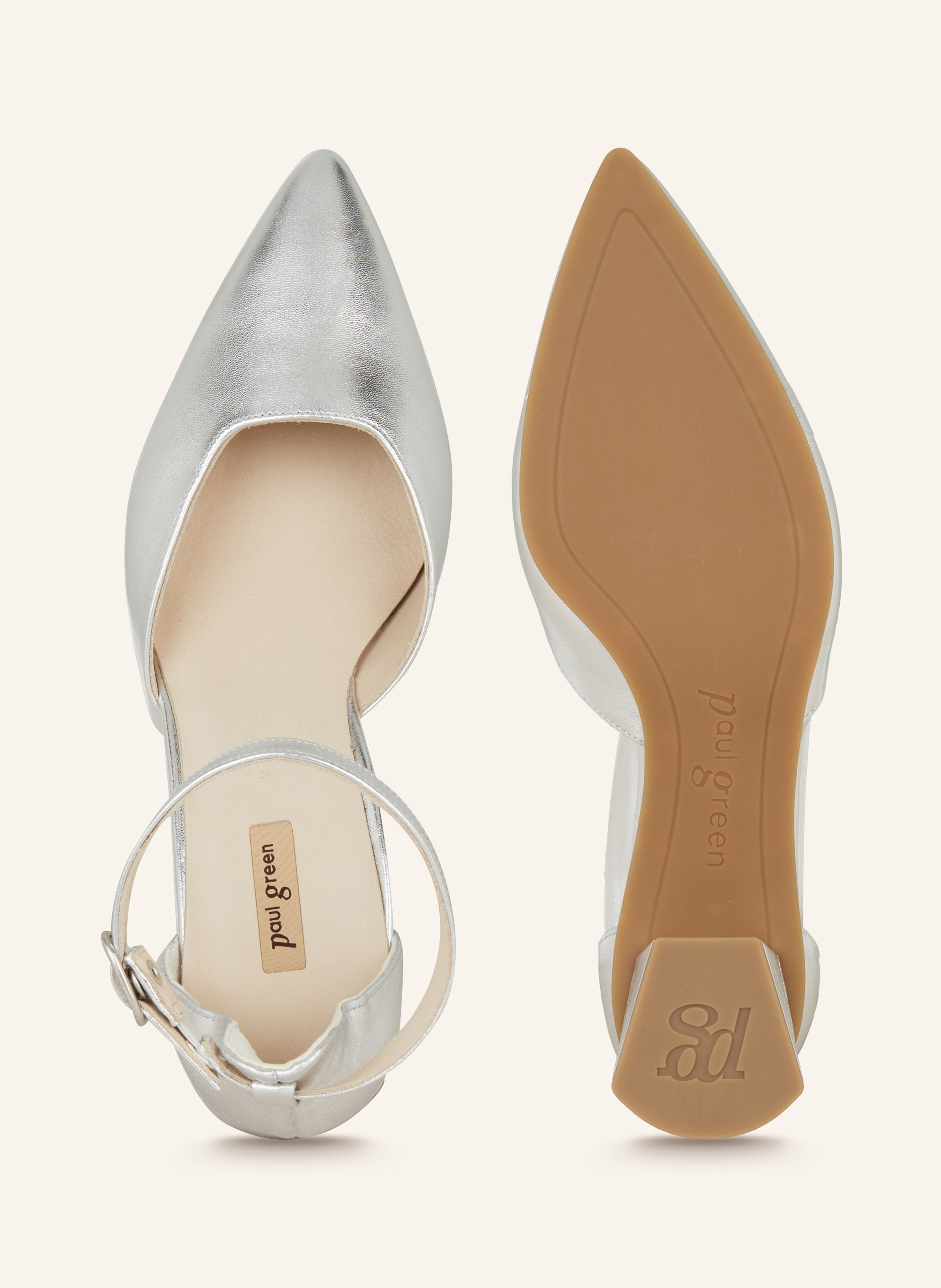 Thumbnail - Paul Green Slingpumps silber
