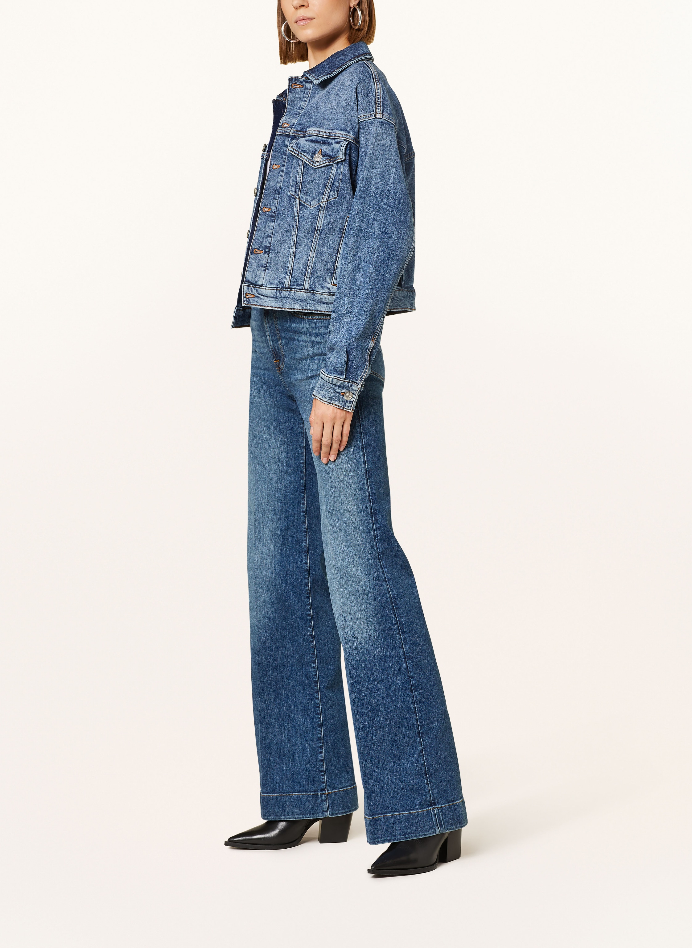 Thumbnail - 7 For All Mankind Flared Jeans Modern Dojo Soho Light blau
