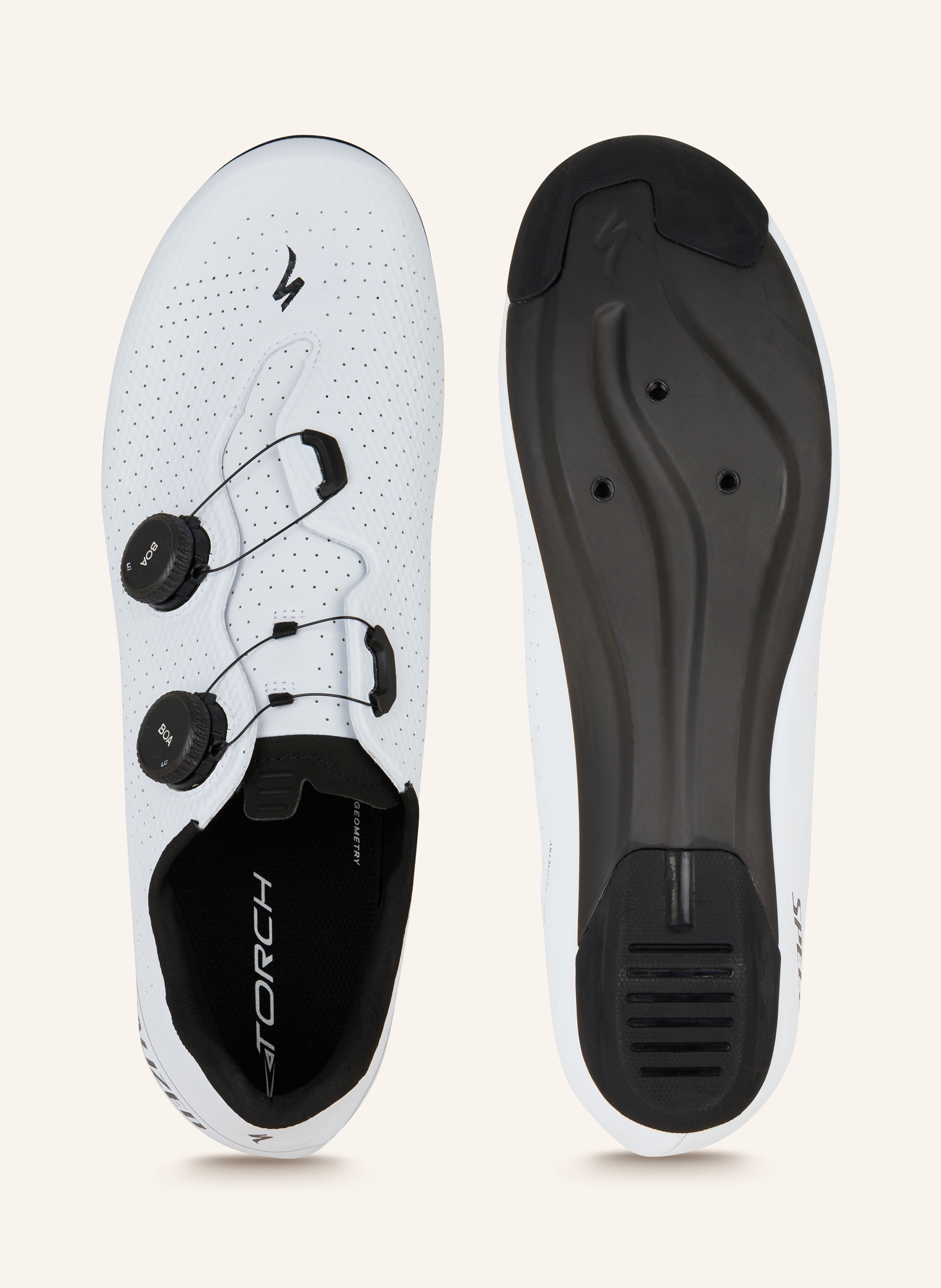 Thumbnail - Specialized Rennradschuhe Torch 3.0 weiss