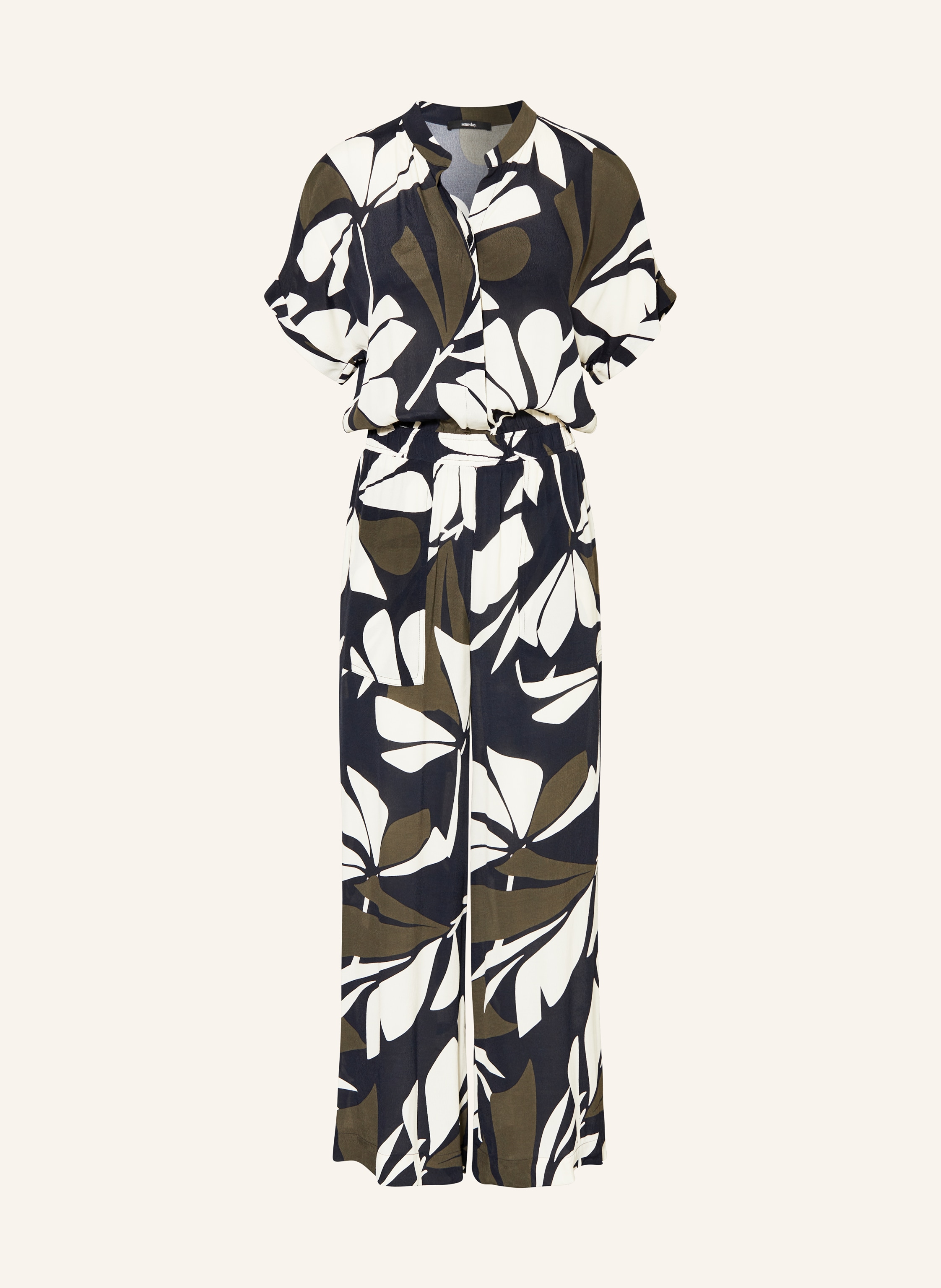 Aubrey pleated floral jumpsuit discount