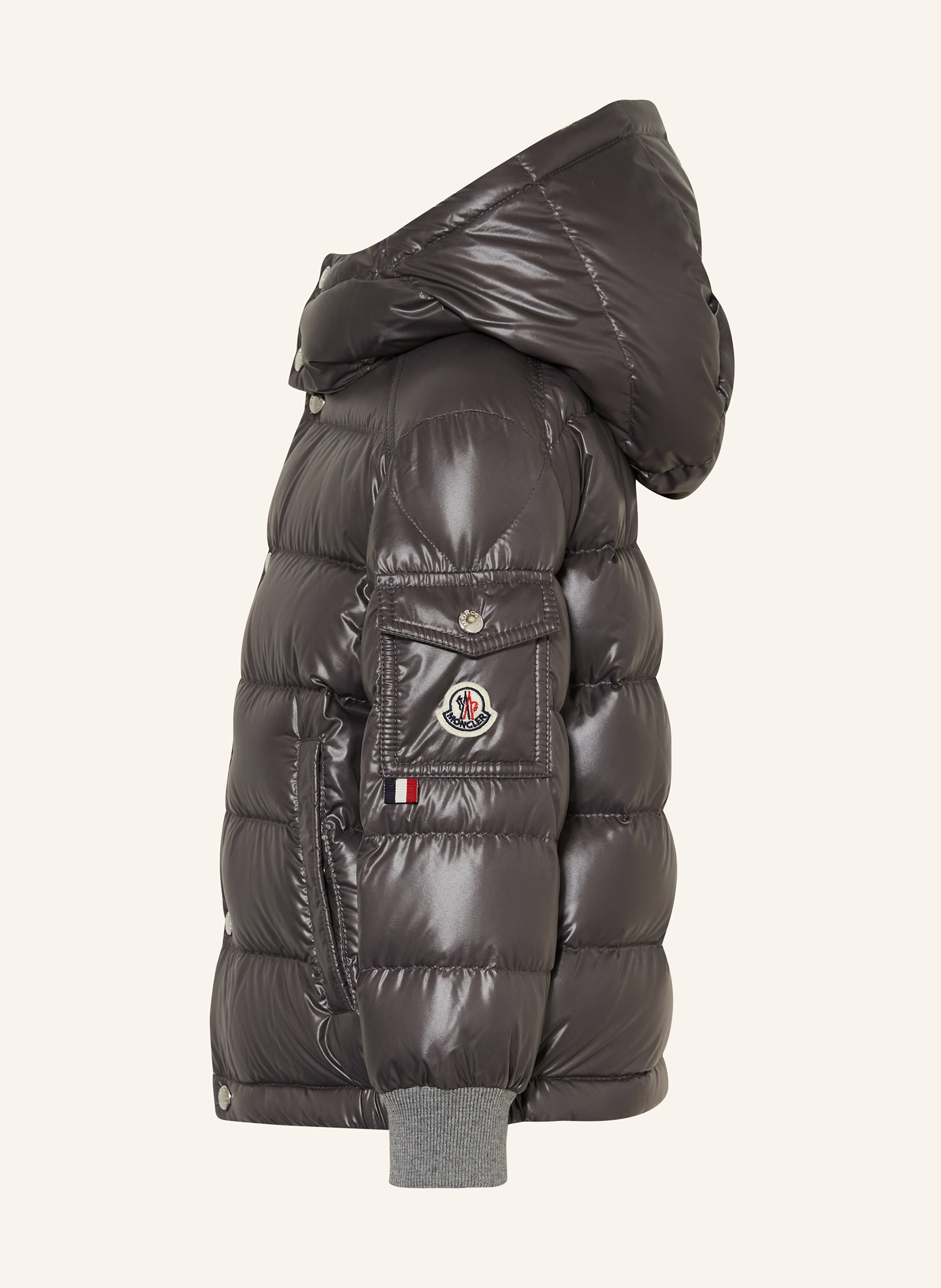Thumbnail - Moncler Enfant Daunenjacke Manaem grau