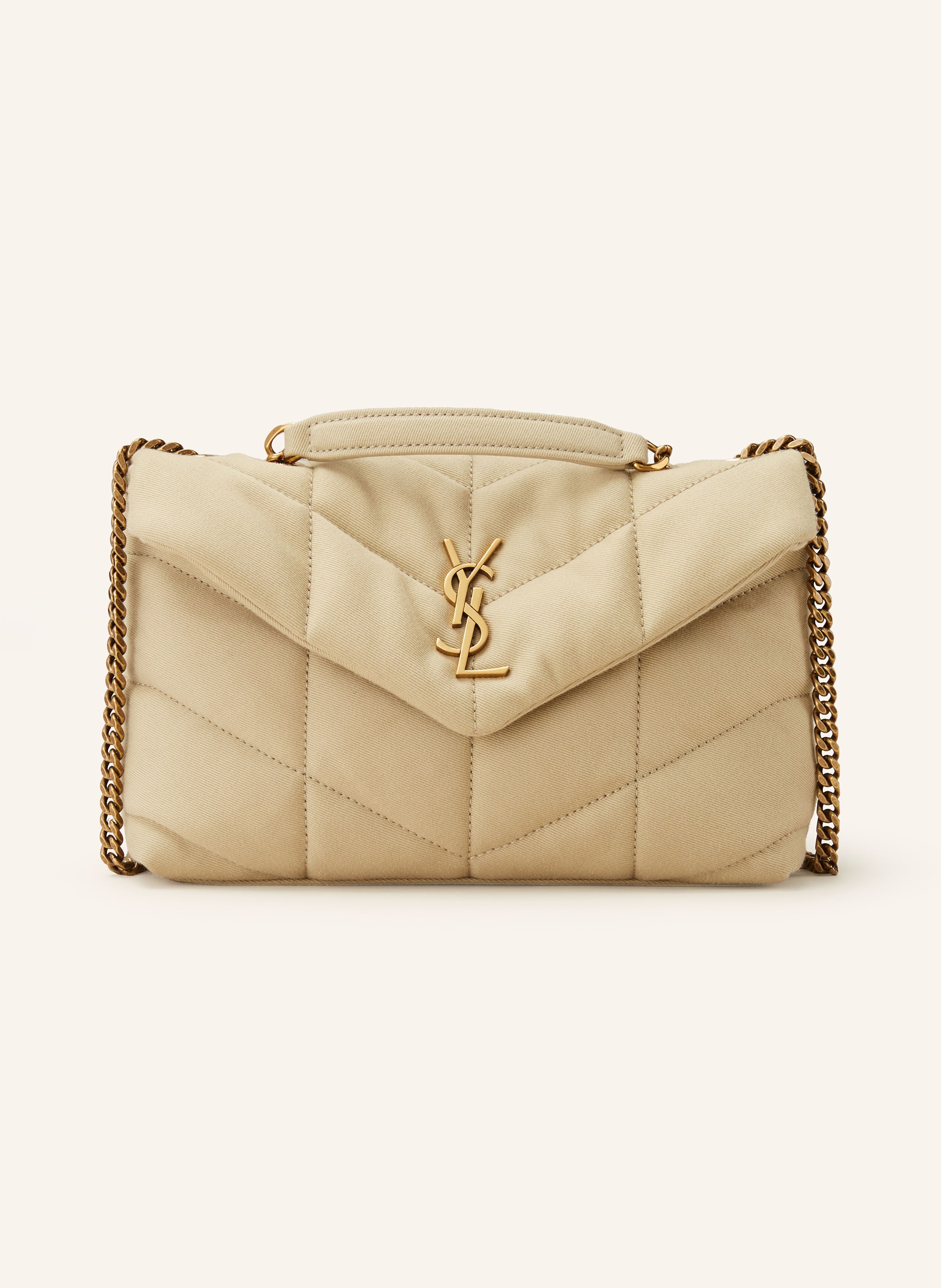 SAINT LAURENT Umhangetasche FADLX MINI in beige