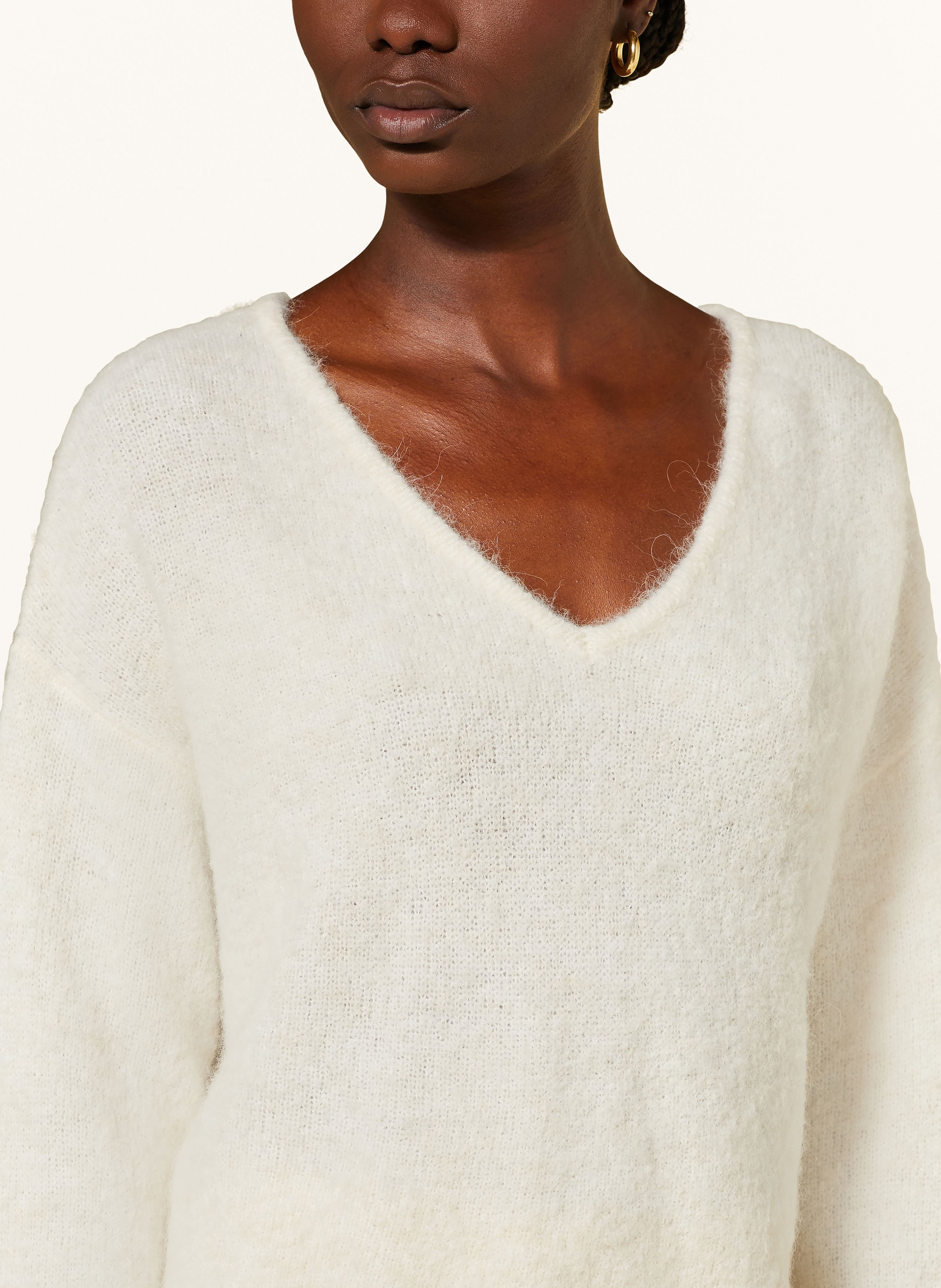Thumbnail - American Vintage Pullover East Mit Alpaka weiss