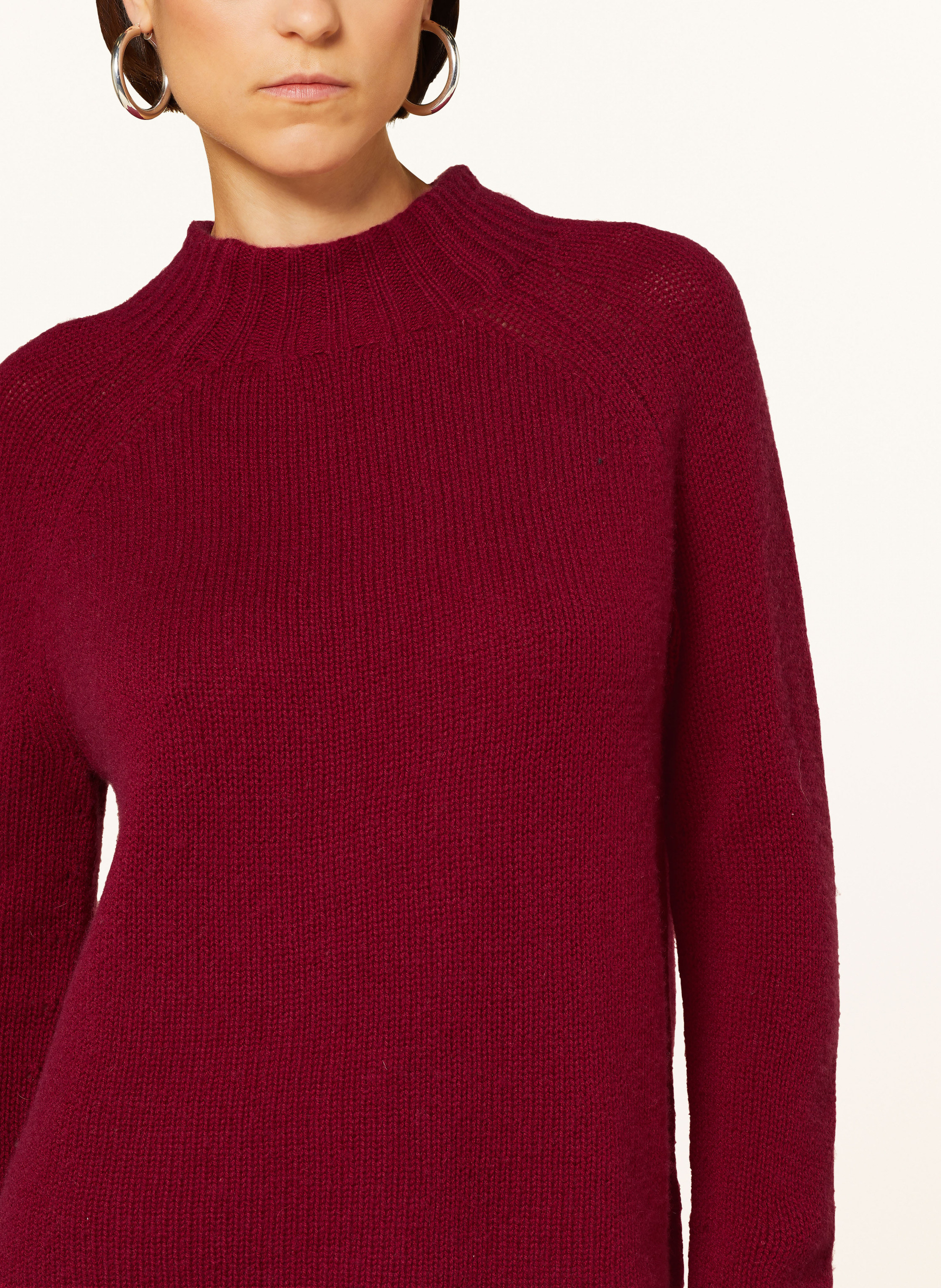 Thumbnail - Mrs & Hugs Pullover Mit Cashmere Und Merinowolle rot
