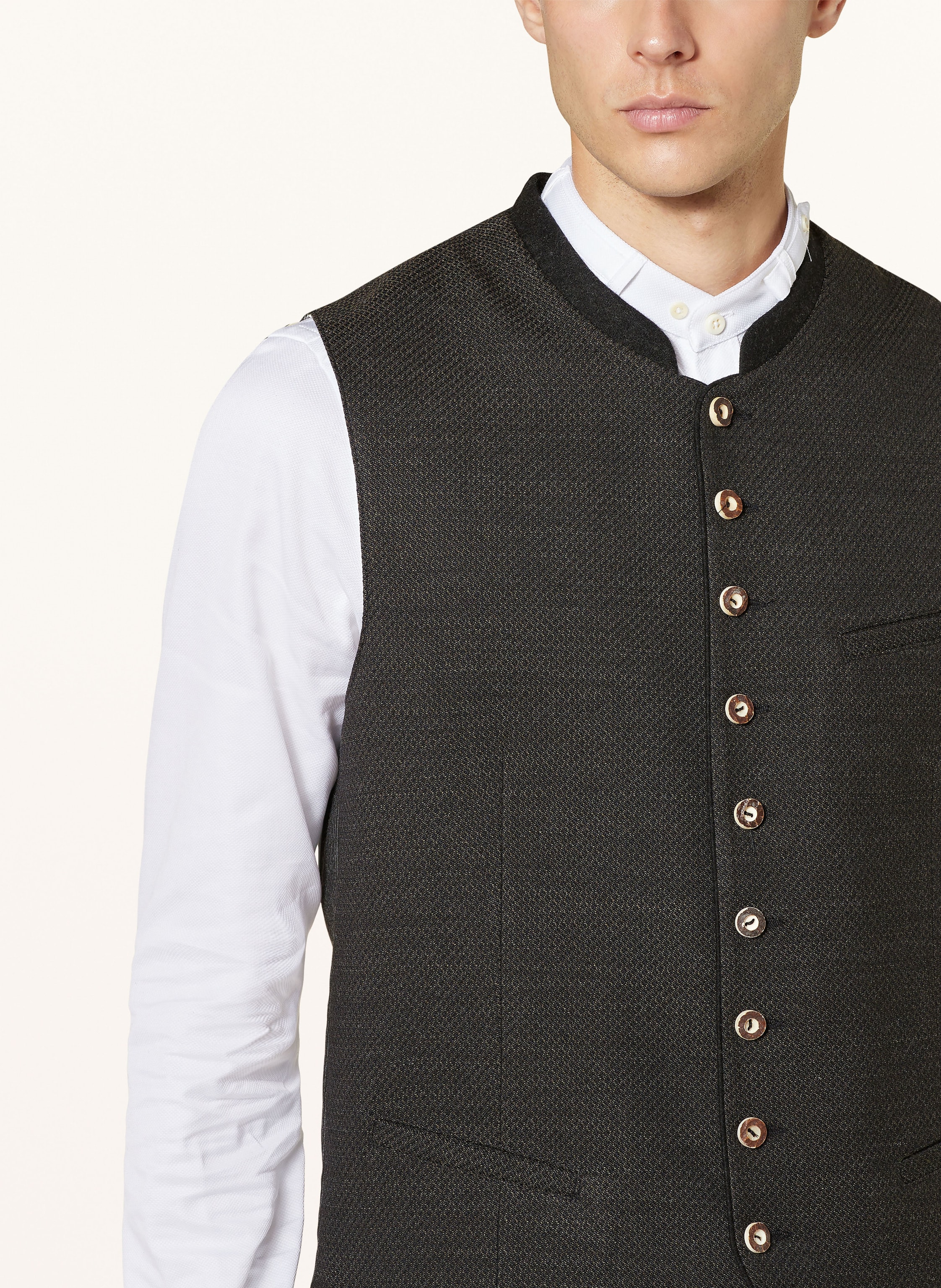 Thumbnail - Johann & Johanna Trachtenweste Bernhard Slim Fit gruen