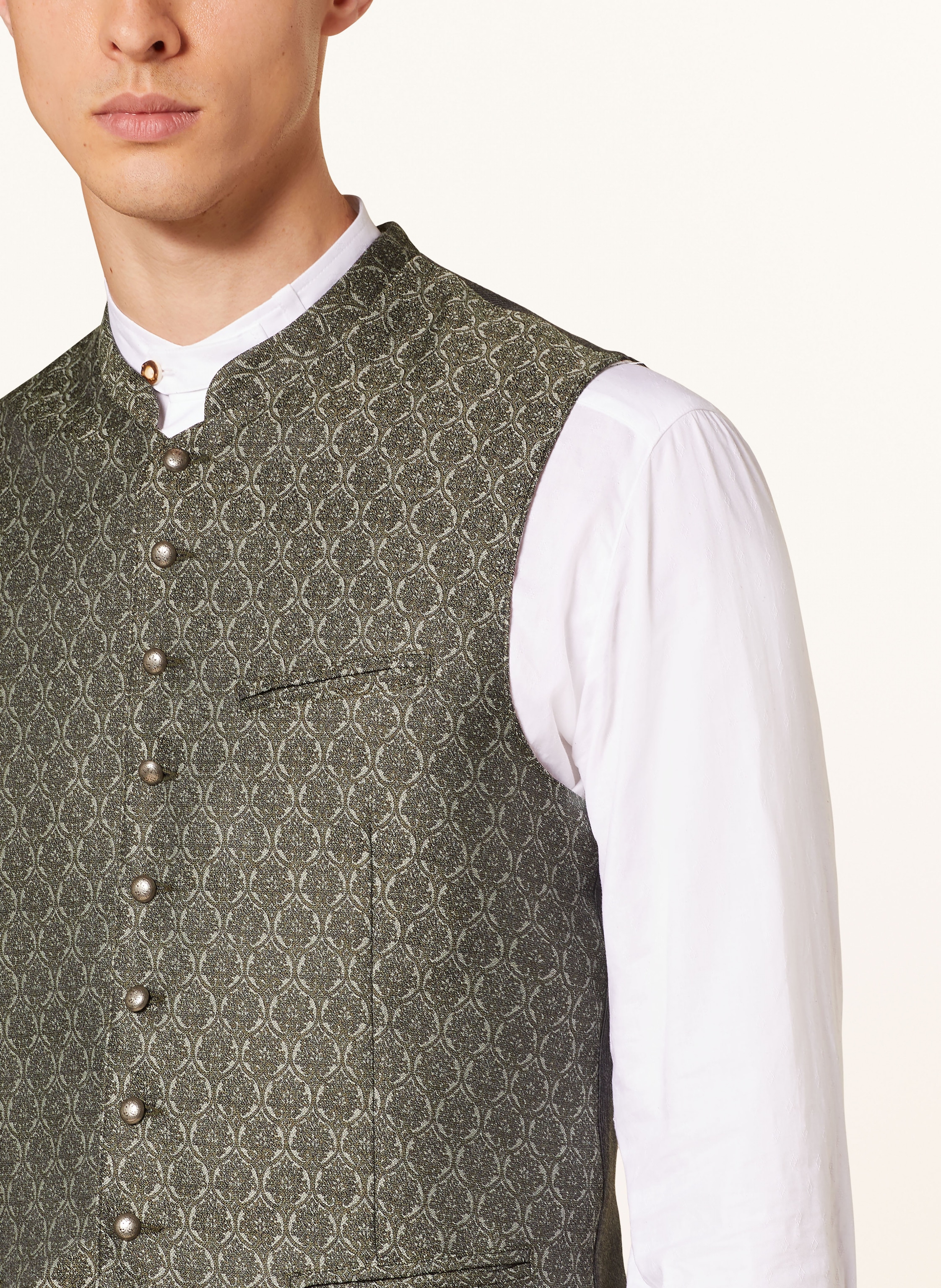 Thumbnail - Johann & Johanna Trachtenweste Slim Fit gruen