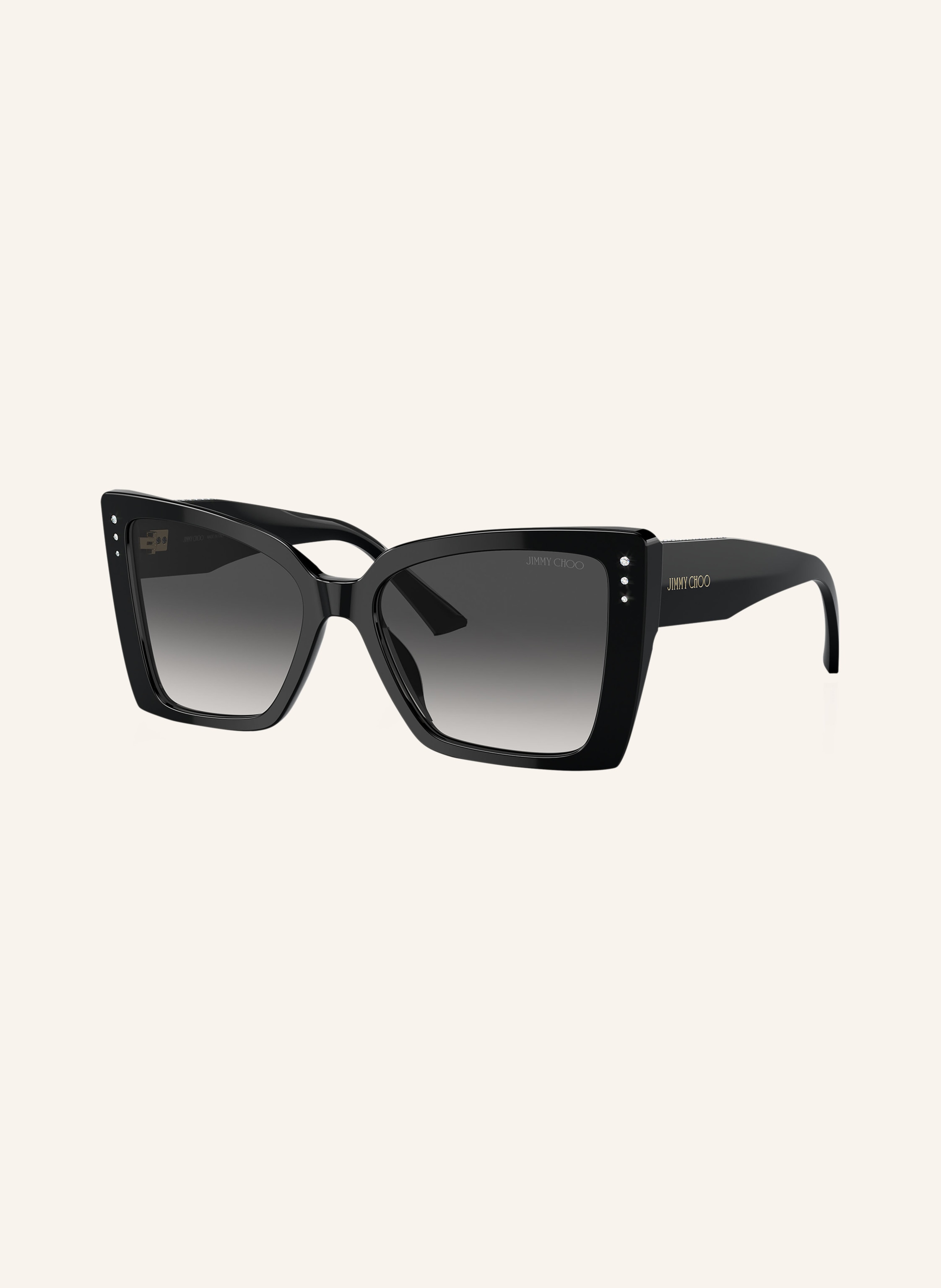Jimmy Choo Jimmy Choo Sonnenbrille jc5001b Mit Schmucksteinen schwarz in 50008G - SCHWARZ/ GRAU VERLAUF