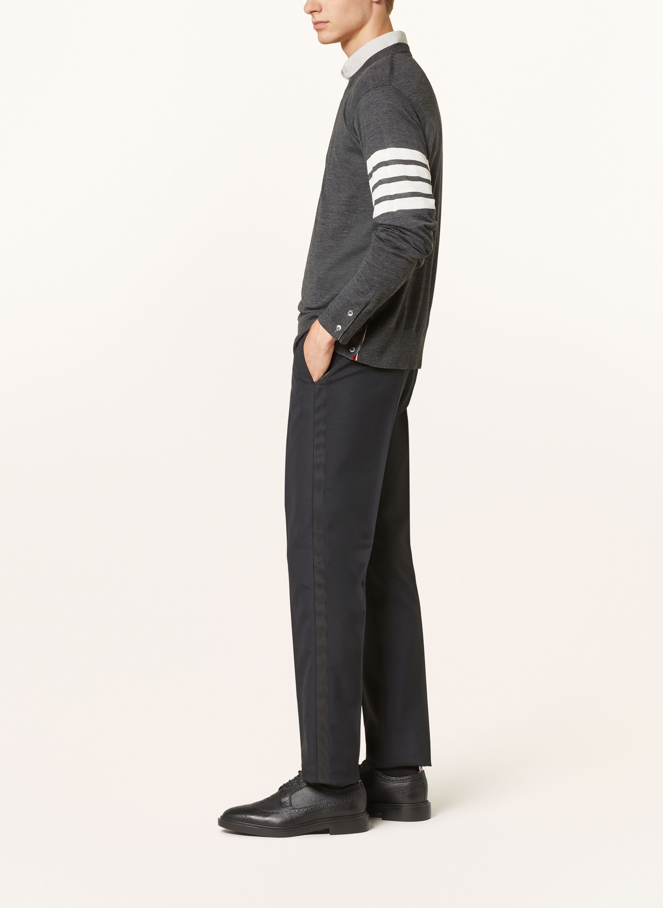 Thumbnail - Thom Browne. Anzughose Slim Fit schwarz