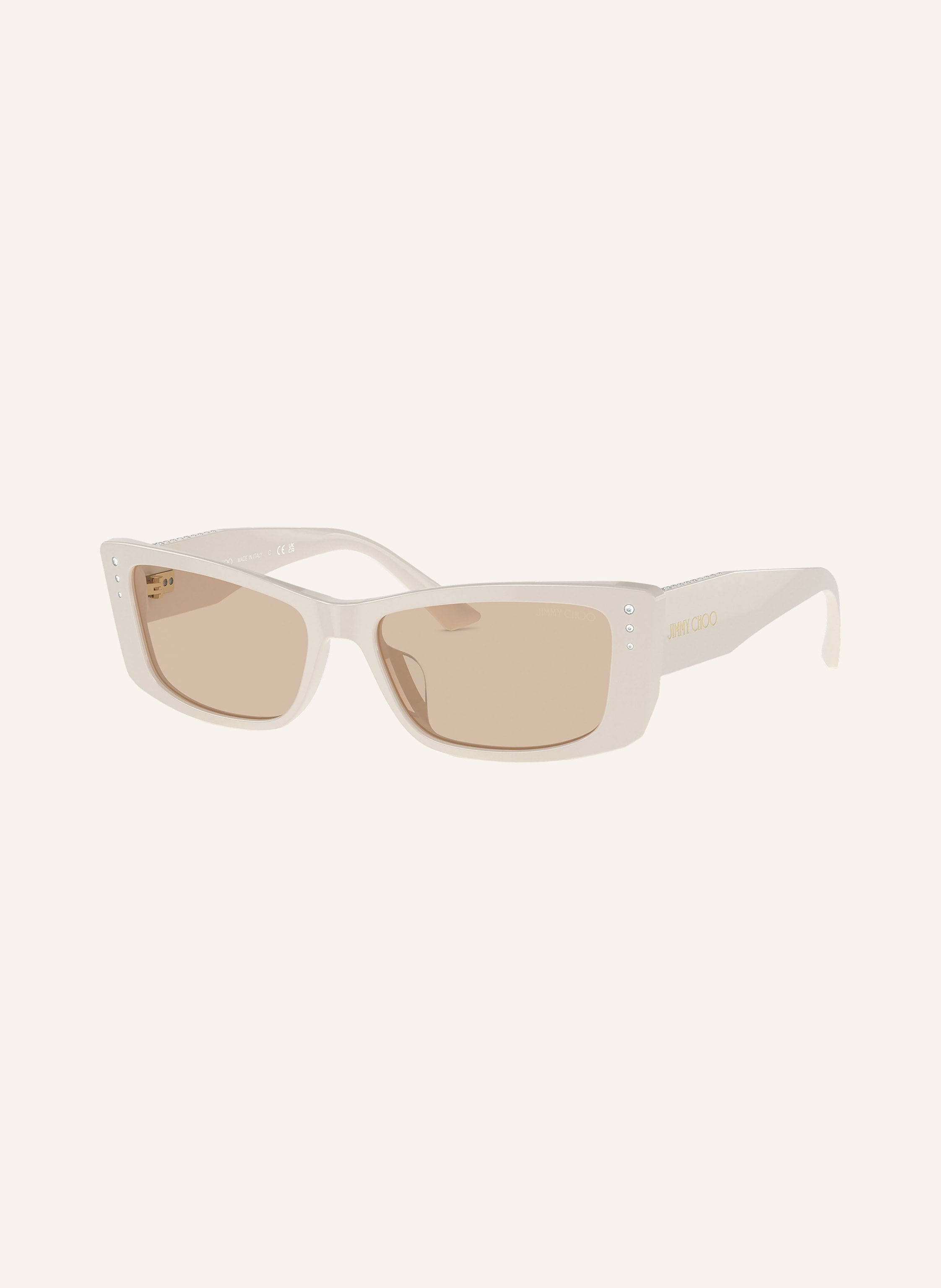 Jimmy Choo Jimmy Choo Sonnenbrille jc5002bu weiss in 500893 - WEISS/ HELLBRAUN