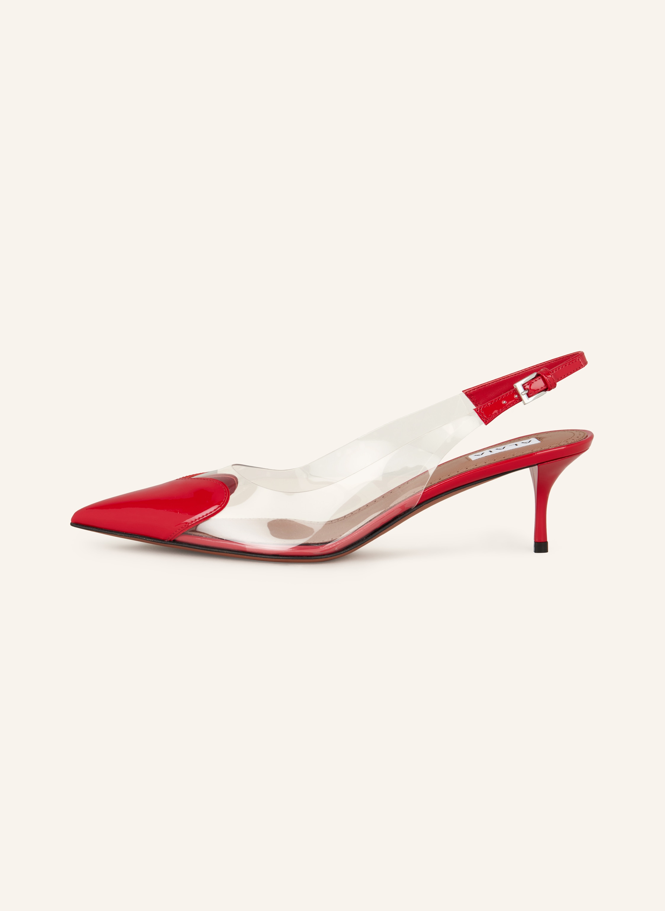 Thumbnail - Alaïa Slingpumps Le Coeur rot