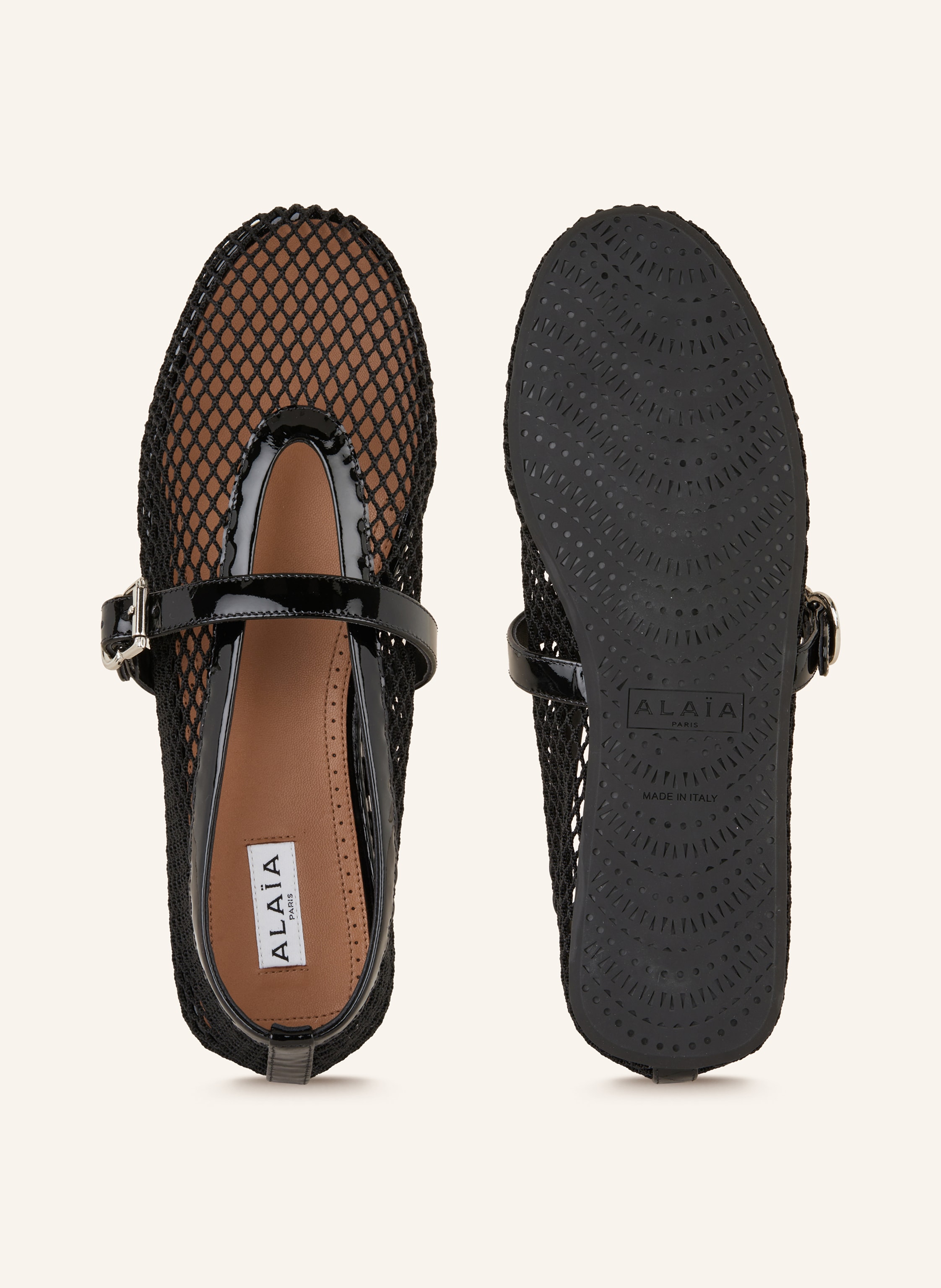 Thumbnail - Alaïa Ballerinas schwarz