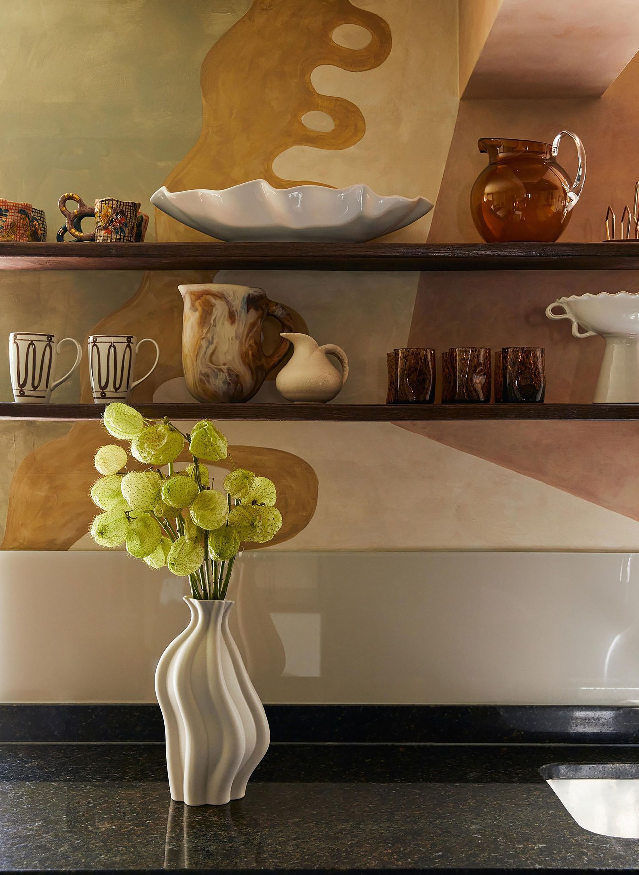 Thumbnail - Westwing Collection Vase Blom beige