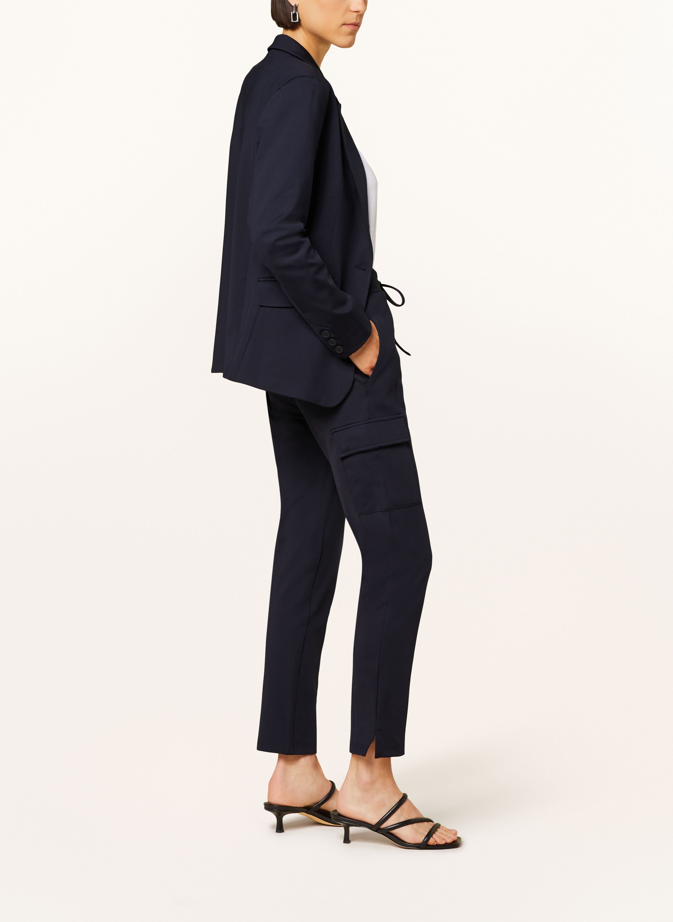 Thumbnail - Elias Rumelis Cargohose Carina Aus Jersey blau