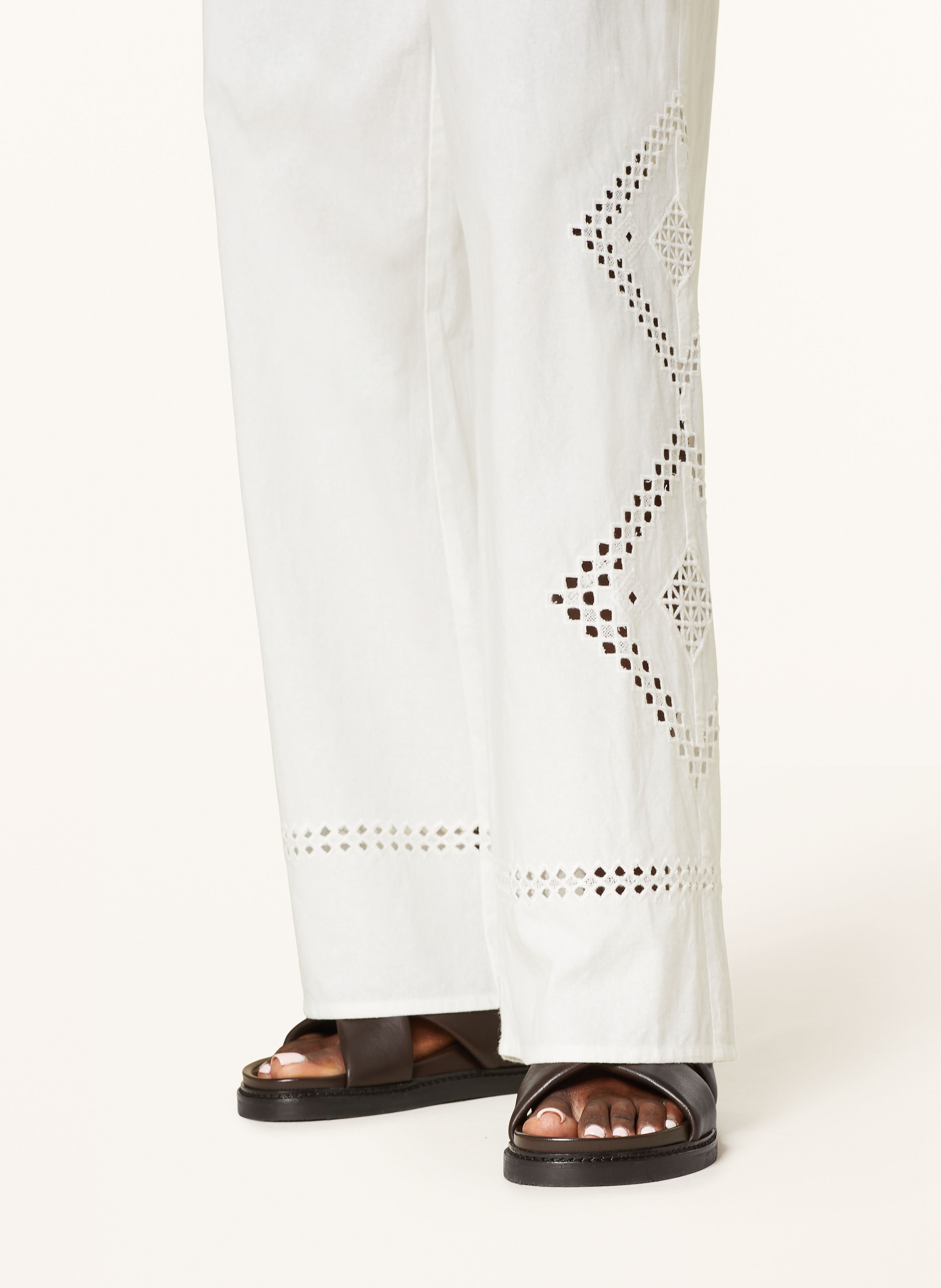 Thumbnail - Ba&Sh Marlenehose Marlon weiss