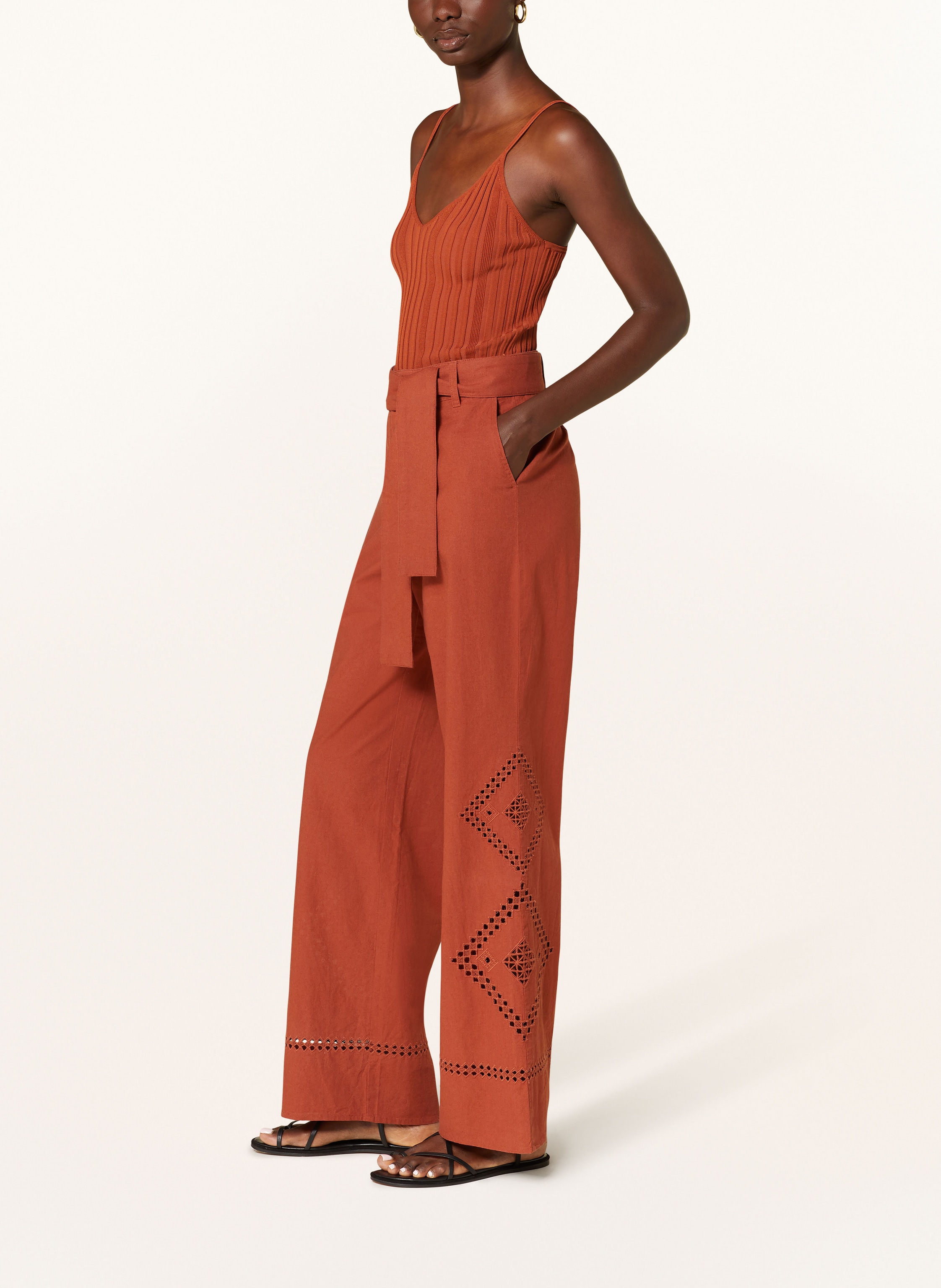 Thumbnail - Ba&Sh Marlenehose Marlon braun