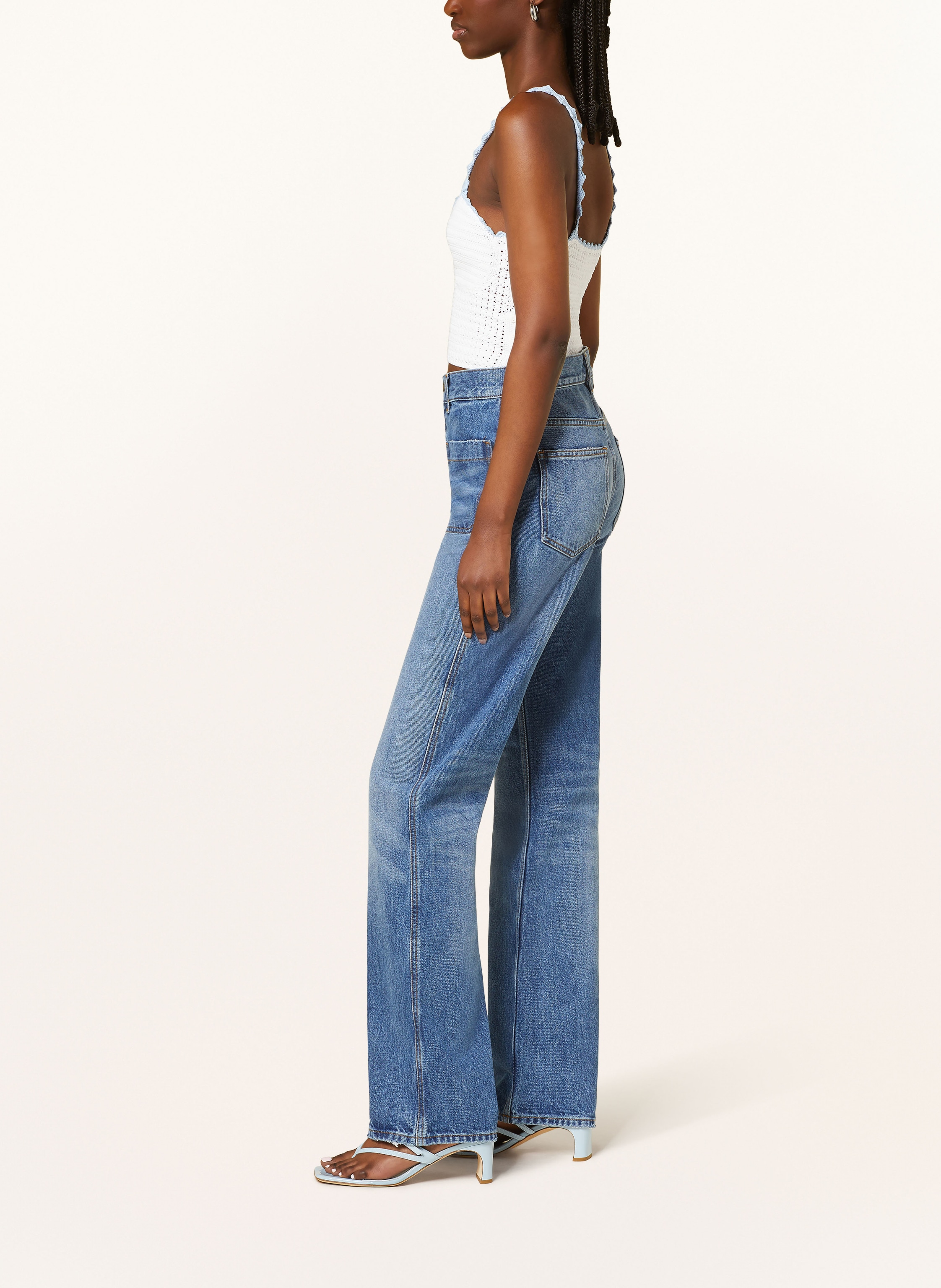 Thumbnail - Sandro Straight Jeans blau