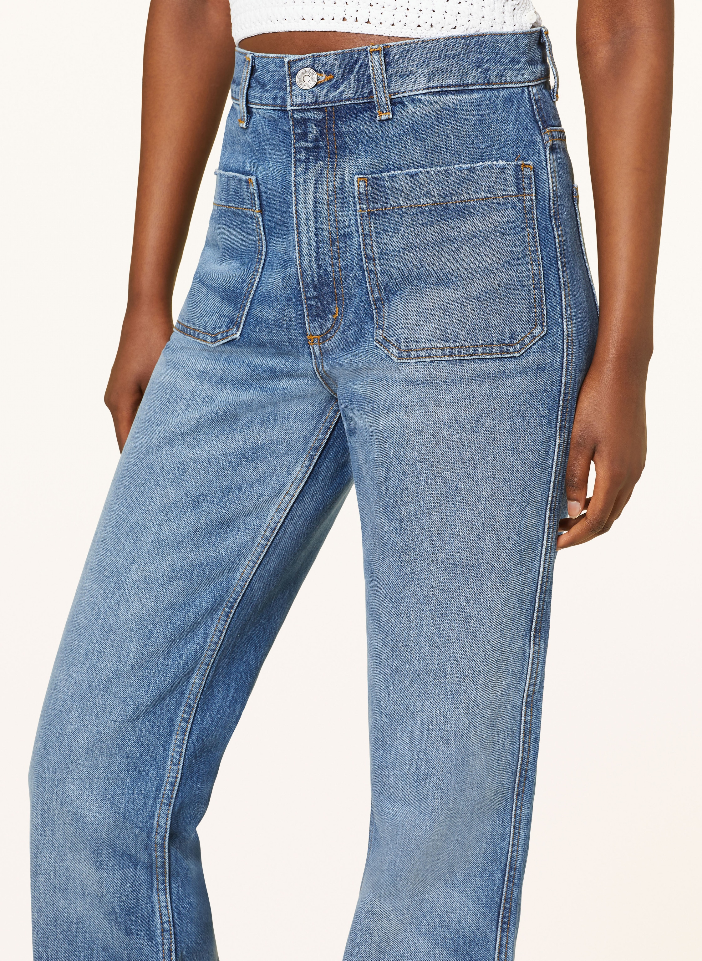 Thumbnail - Sandro Straight Jeans blau