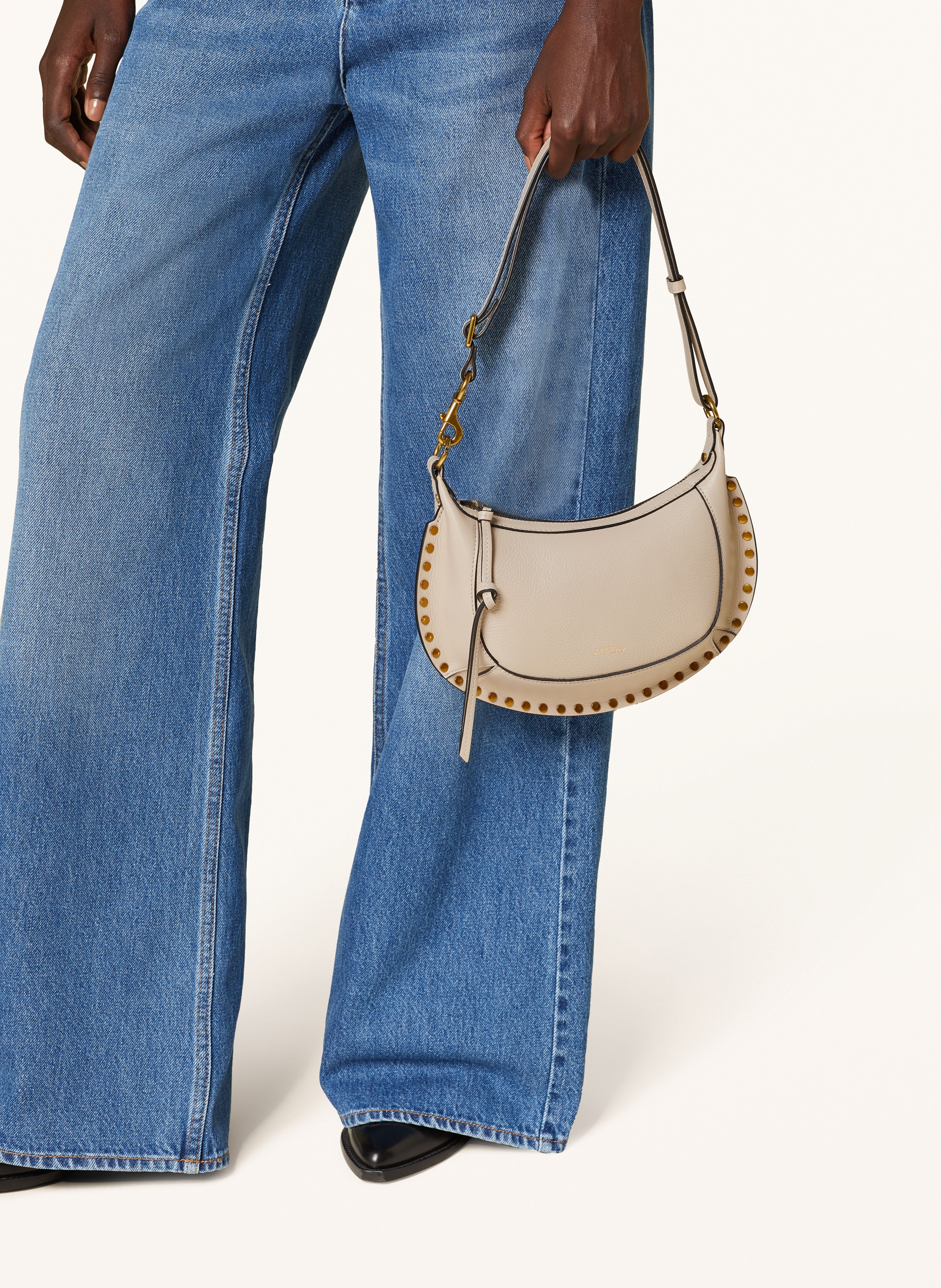 Thumbnail - Isabel Marant Schultertasche Oskan Moon beige