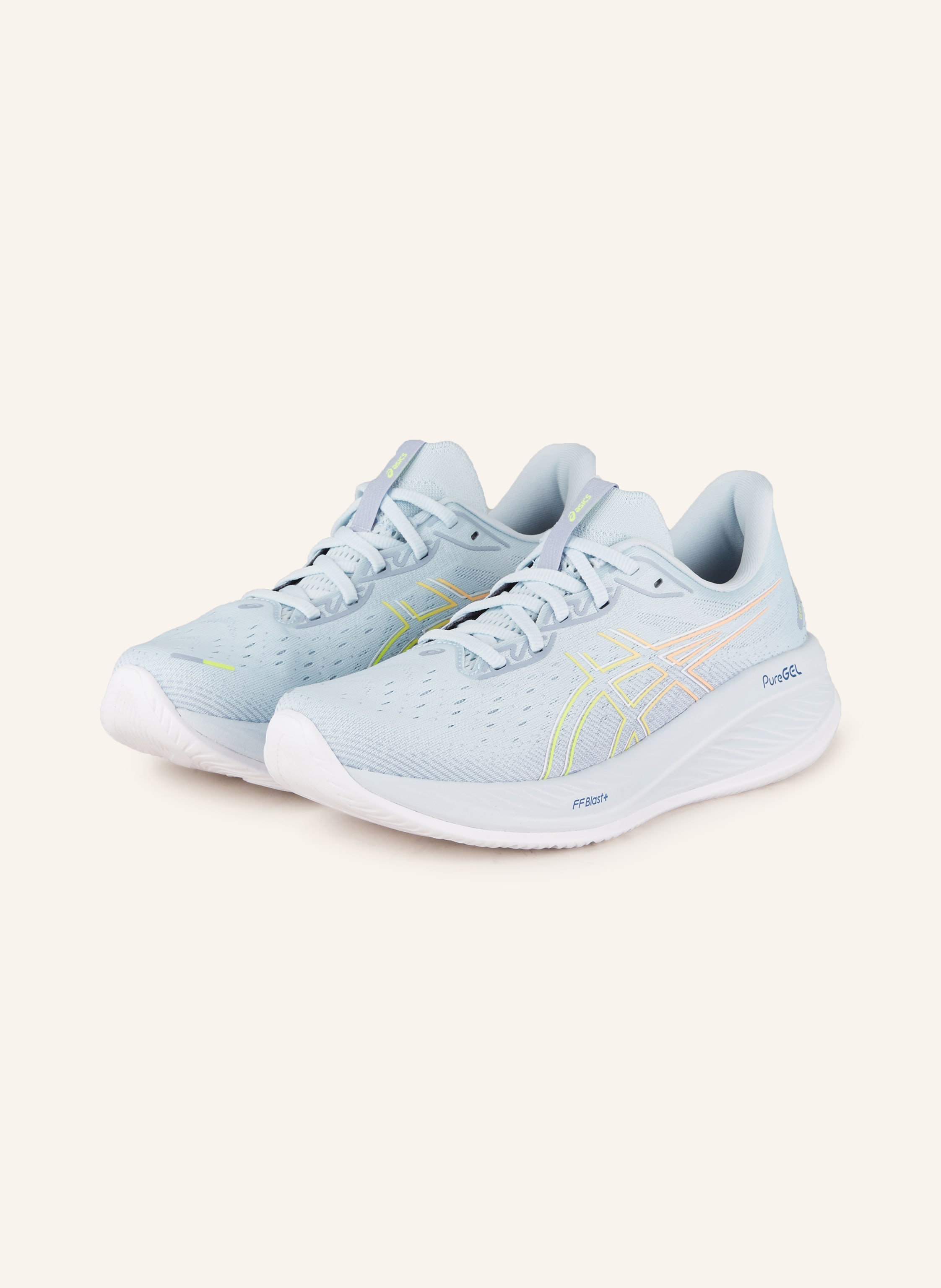 ASICS Laufschuhe GEL CUMULUS 26 in hellblau gelb