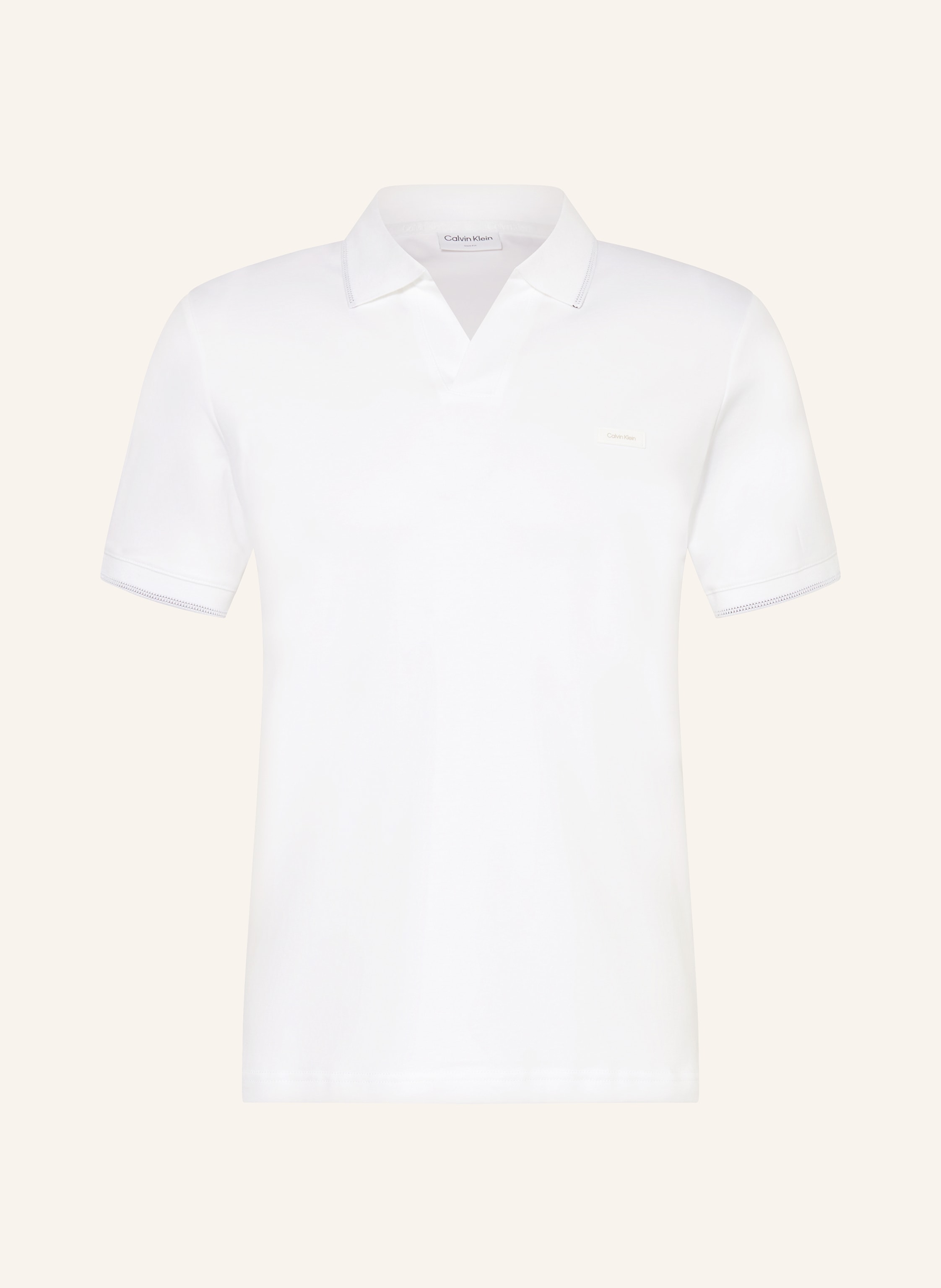 White calvin klein polo top