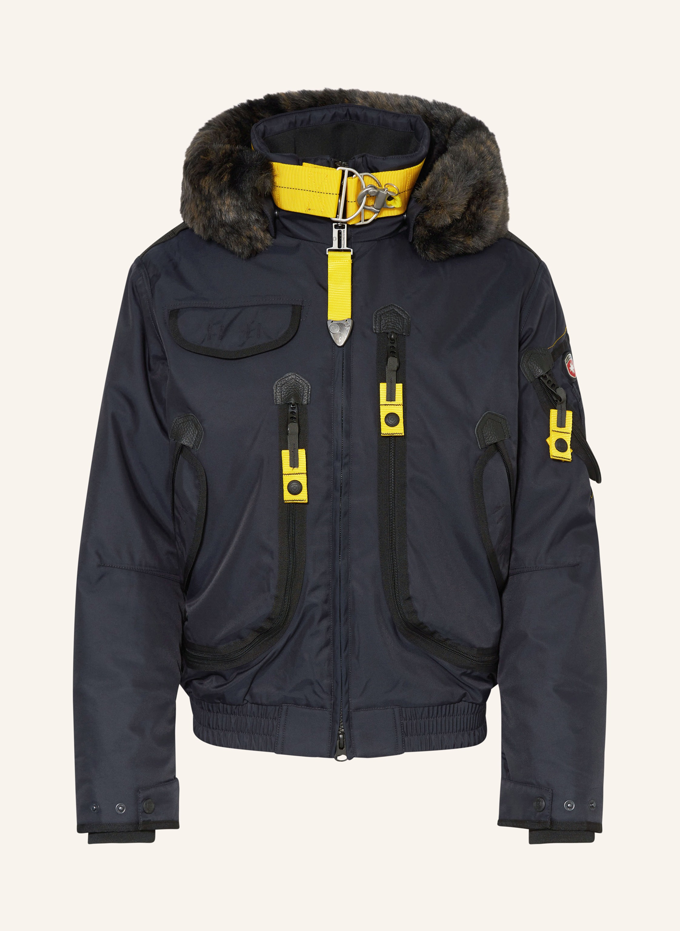 WELLENSTEYN Blouson RESCUE mit abnehmbarem Kunstpelz in dunkelblau