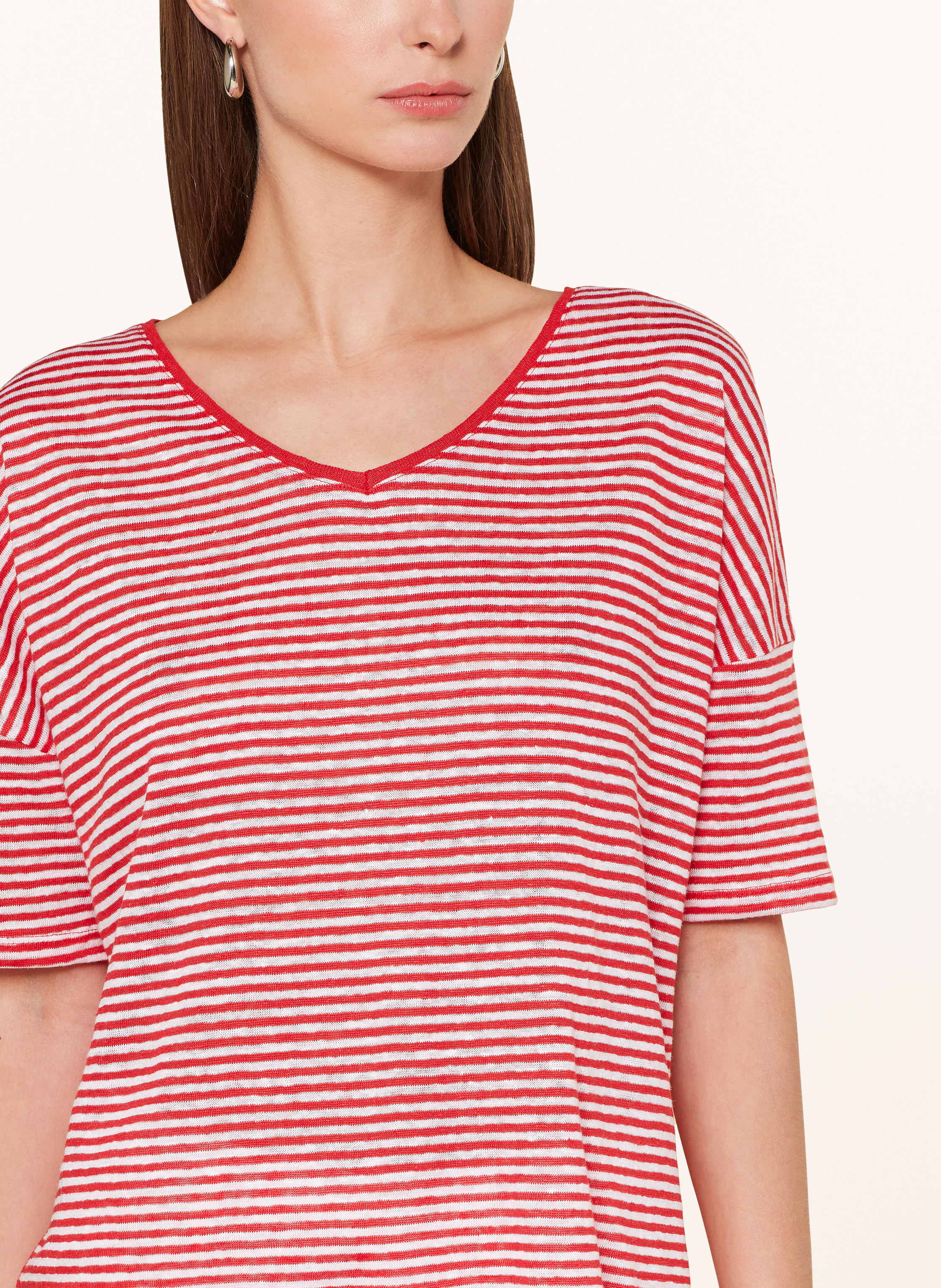 Thumbnail - Darling Harbour T-Shirt Aus Leinen rot