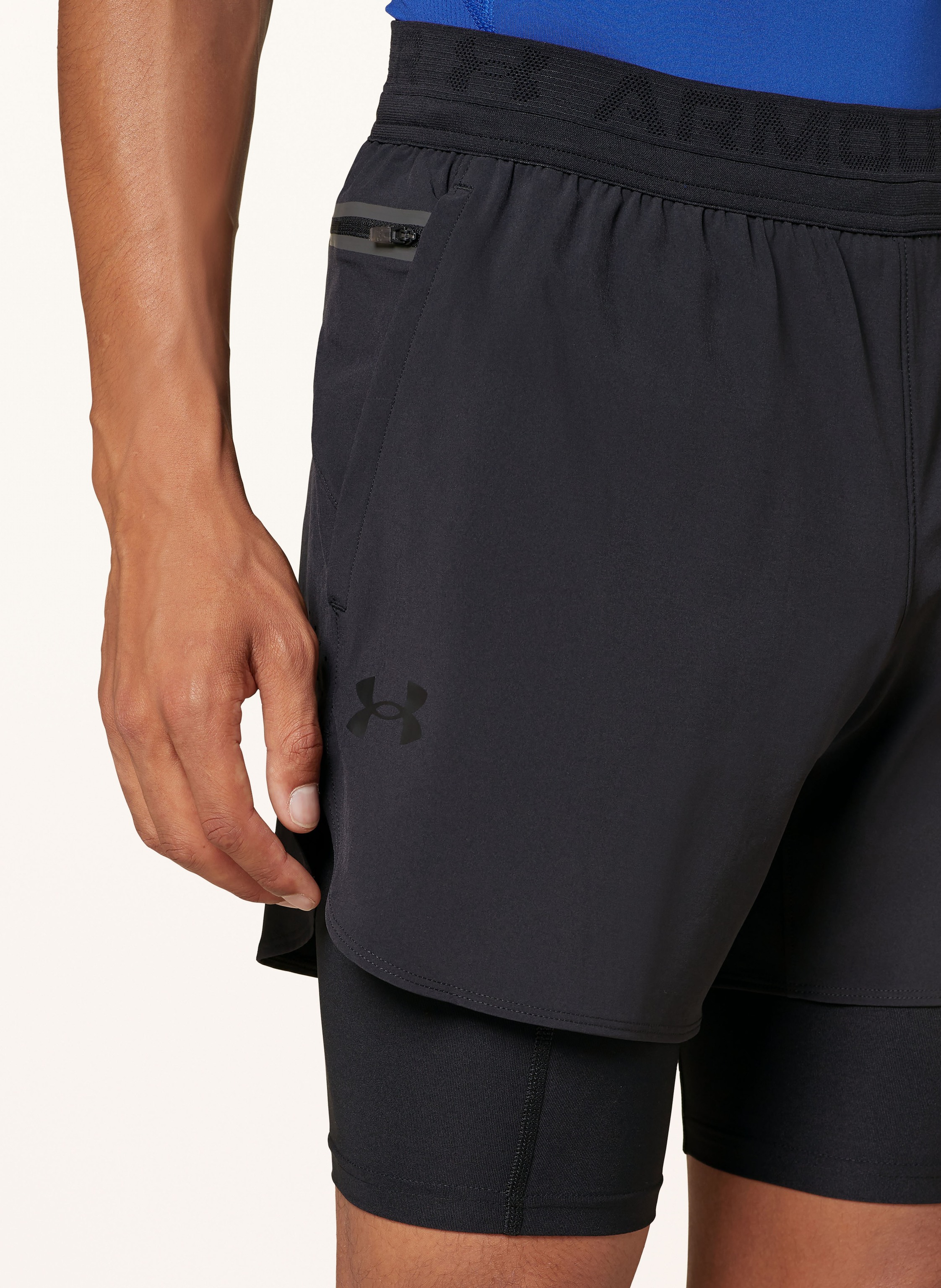 Thumbnail - Under Armour 2-In-1-Trainingsshorts Ua Peak Woven schwarz