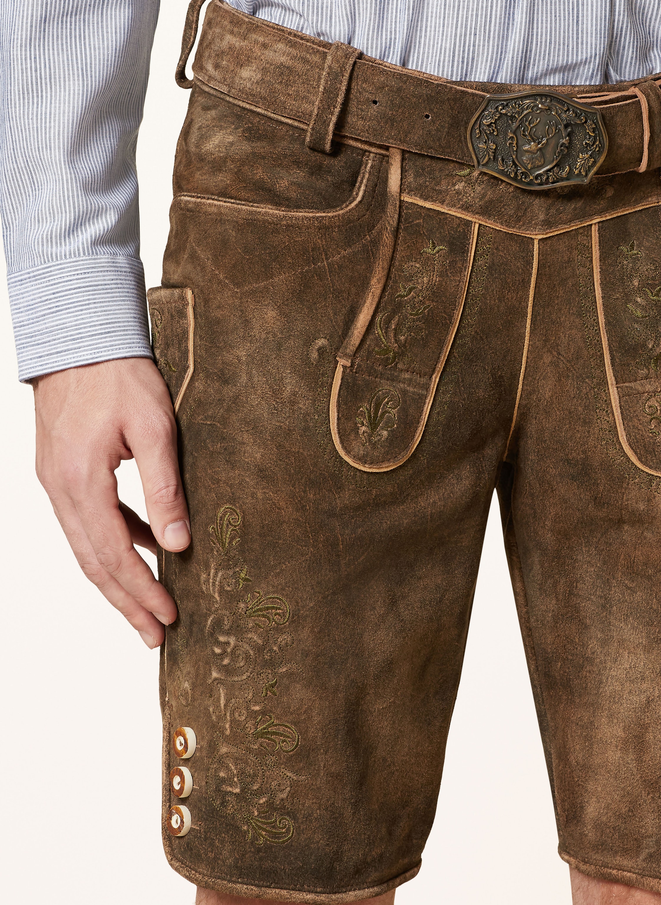 Thumbnail - Hirscher Trachten-Lederhose Villach braun