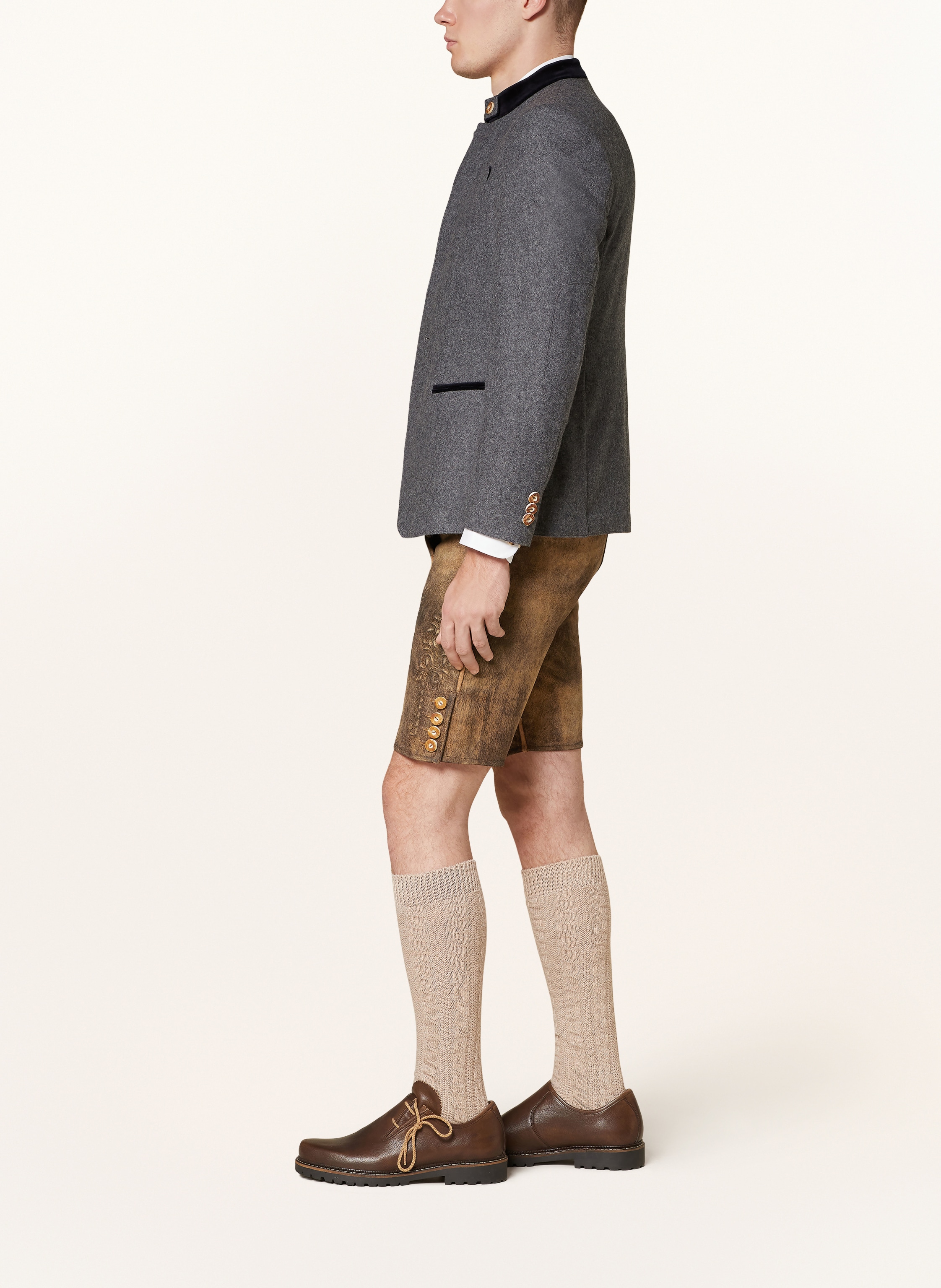 Thumbnail - Hirscher Trachten-Lederhose Rosenheim braun