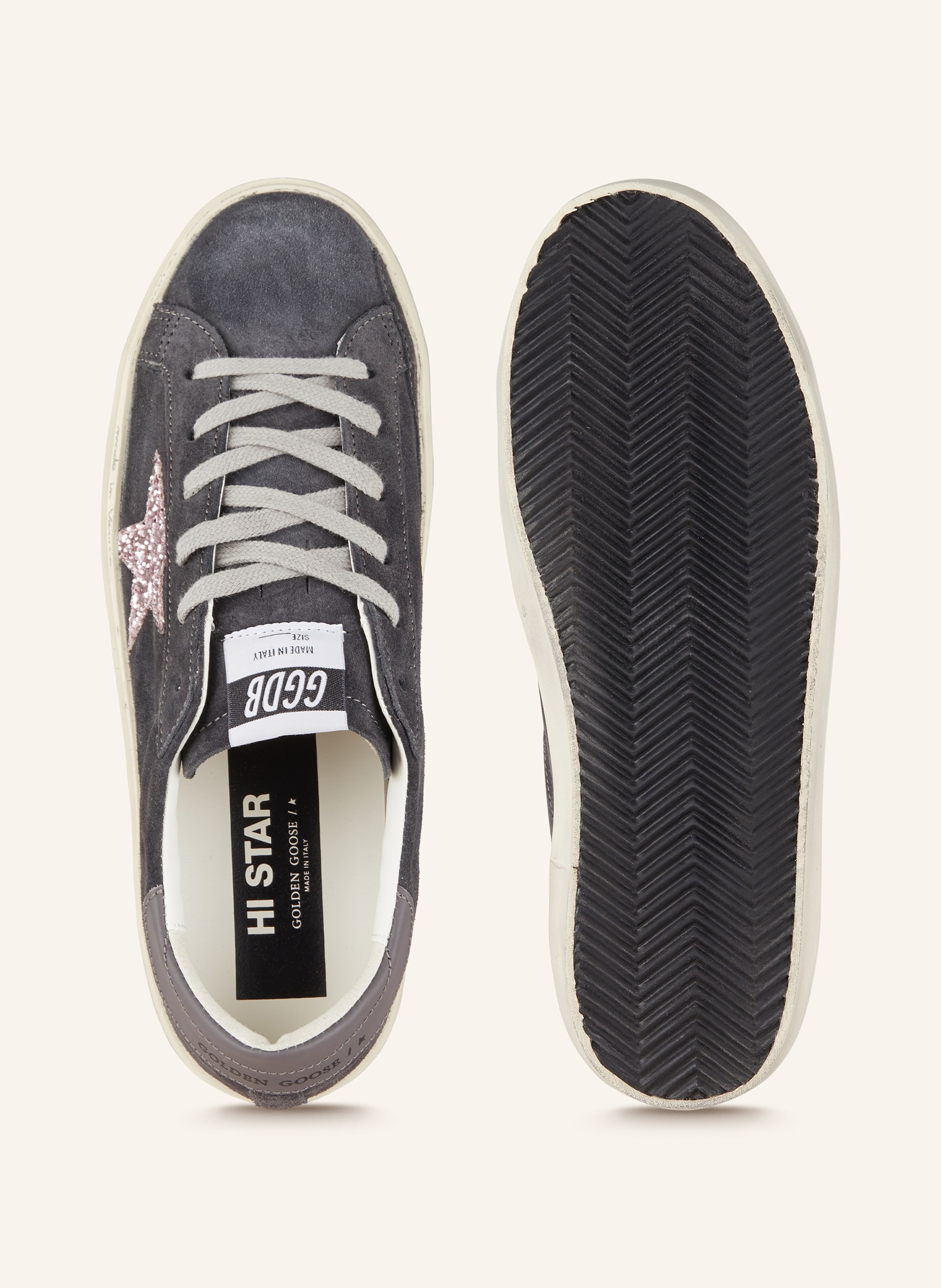 Thumbnail - Golden Goose Sneaker Ball Star grau