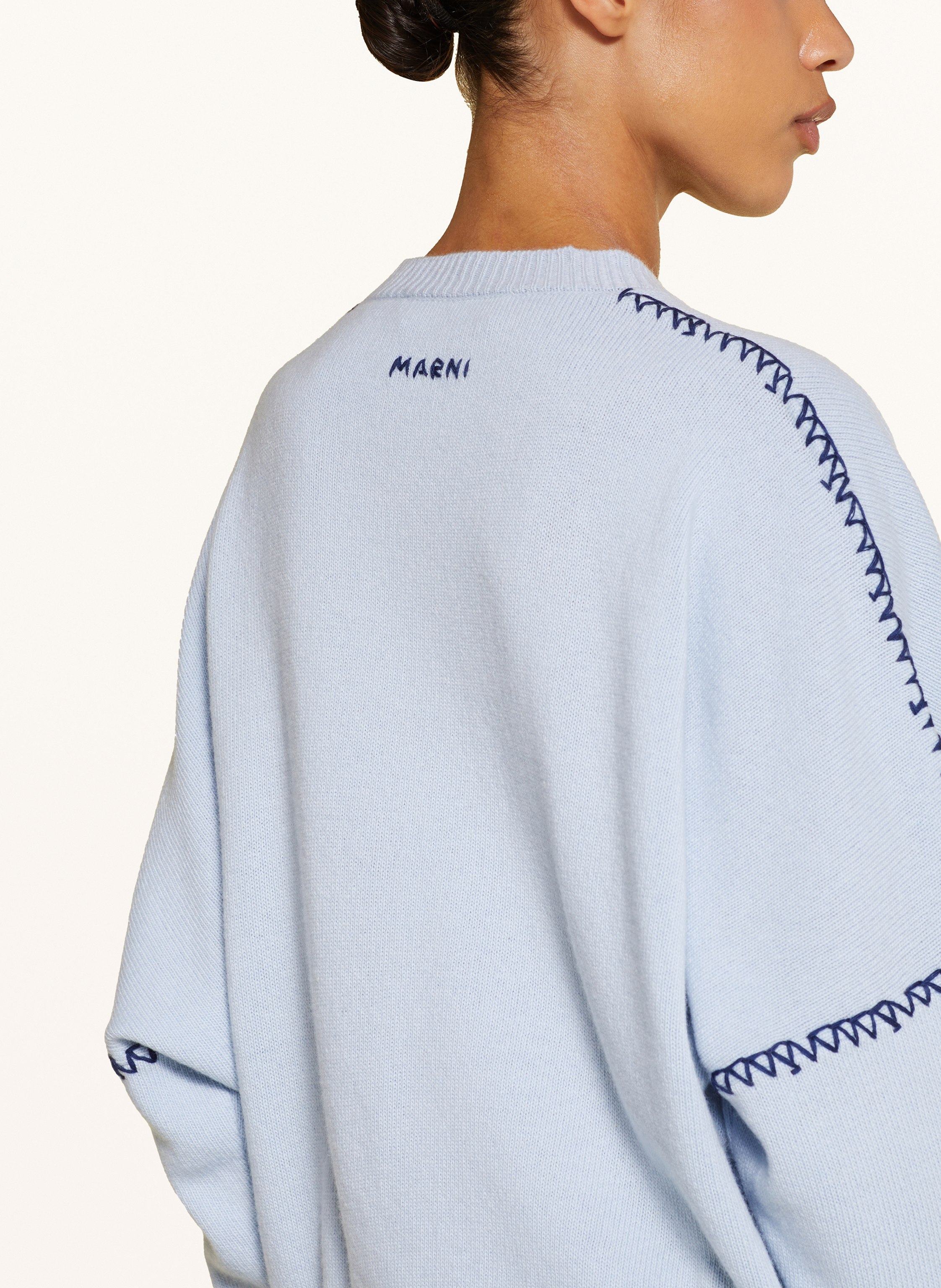 Thumbnail - Marni Pullover Mit Cashmere blau