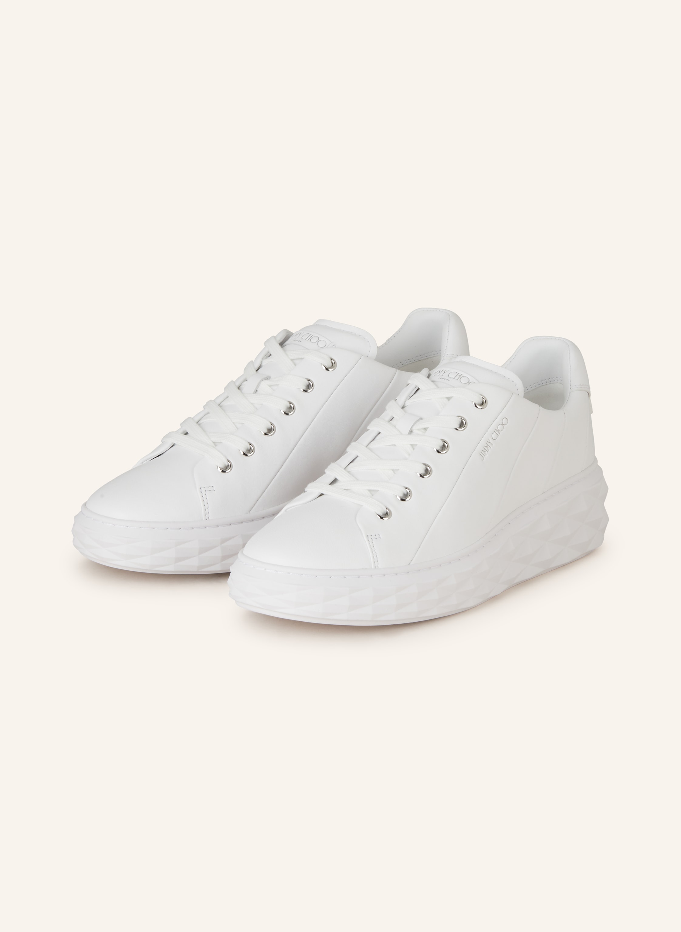 Jimmy Choo Jimmy Choo Sneaker Diamond Light weiss in WEISS
