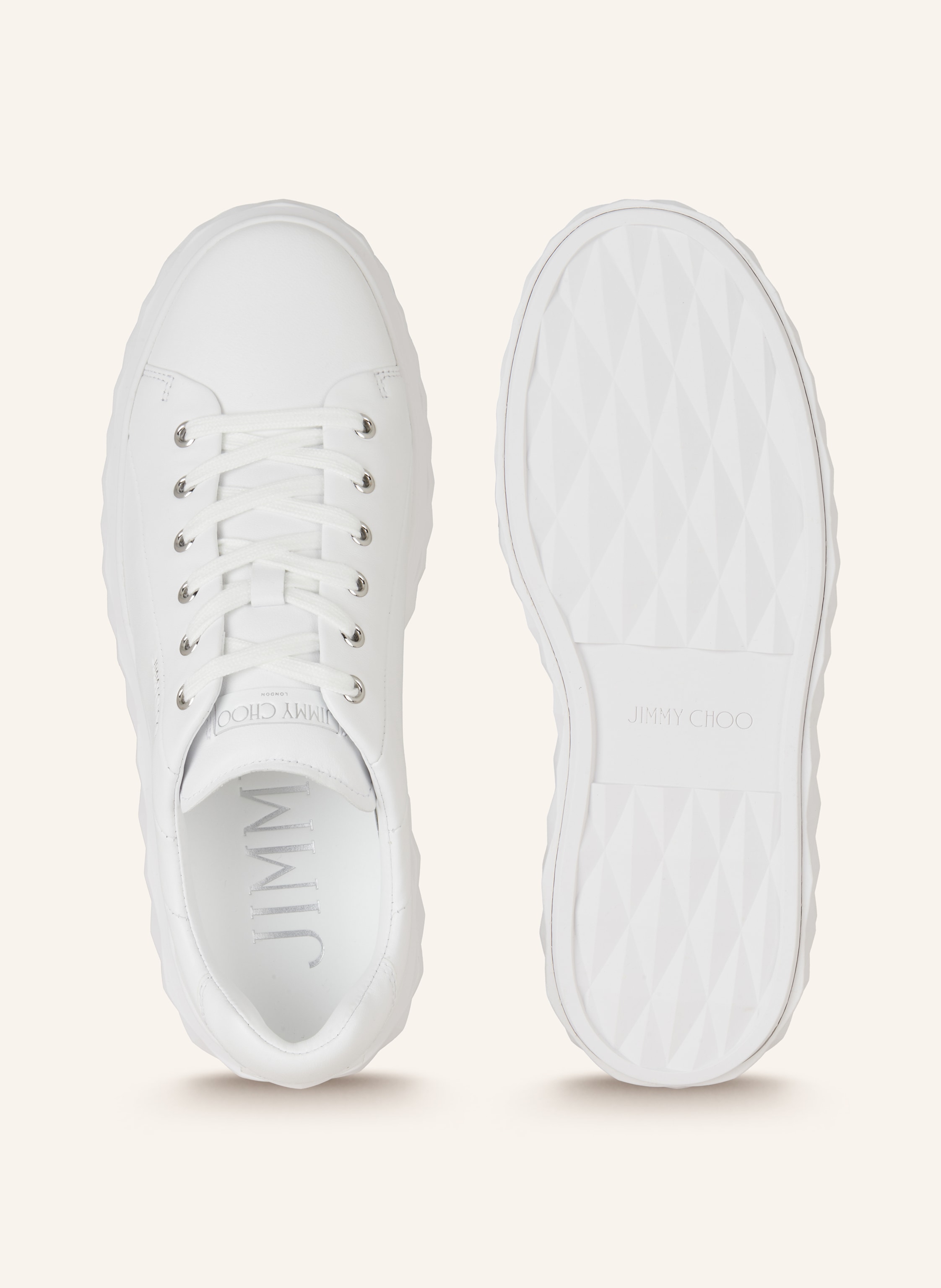 Thumbnail - Jimmy Choo Sneaker Diamond Light weiss