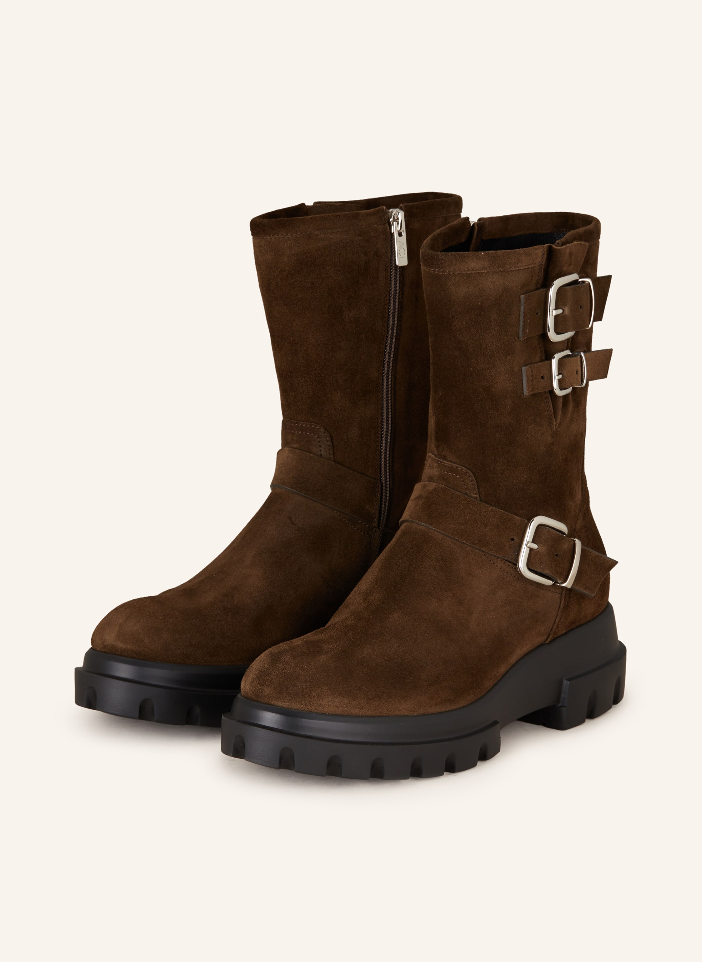 Agl leather biker boot deals
