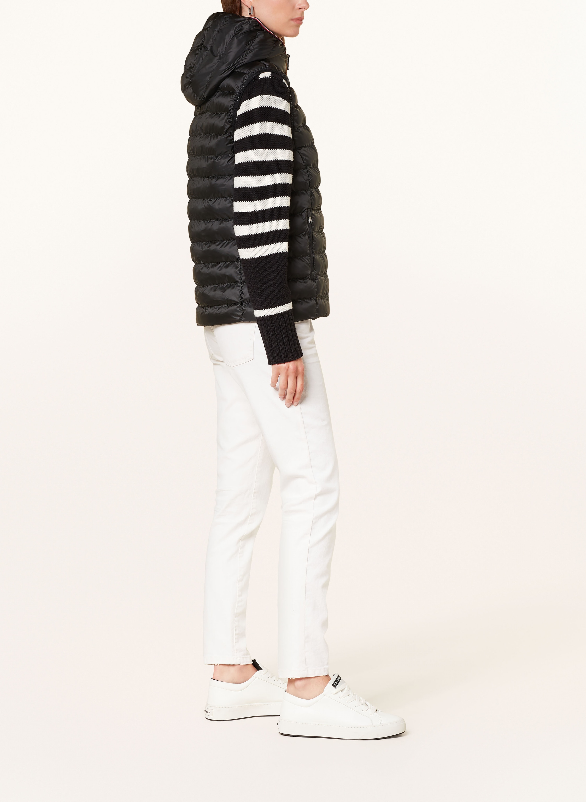 Thumbnail - Tommy Hilfiger Steppweste Mit Abnehmbarer Kapuze schwarz