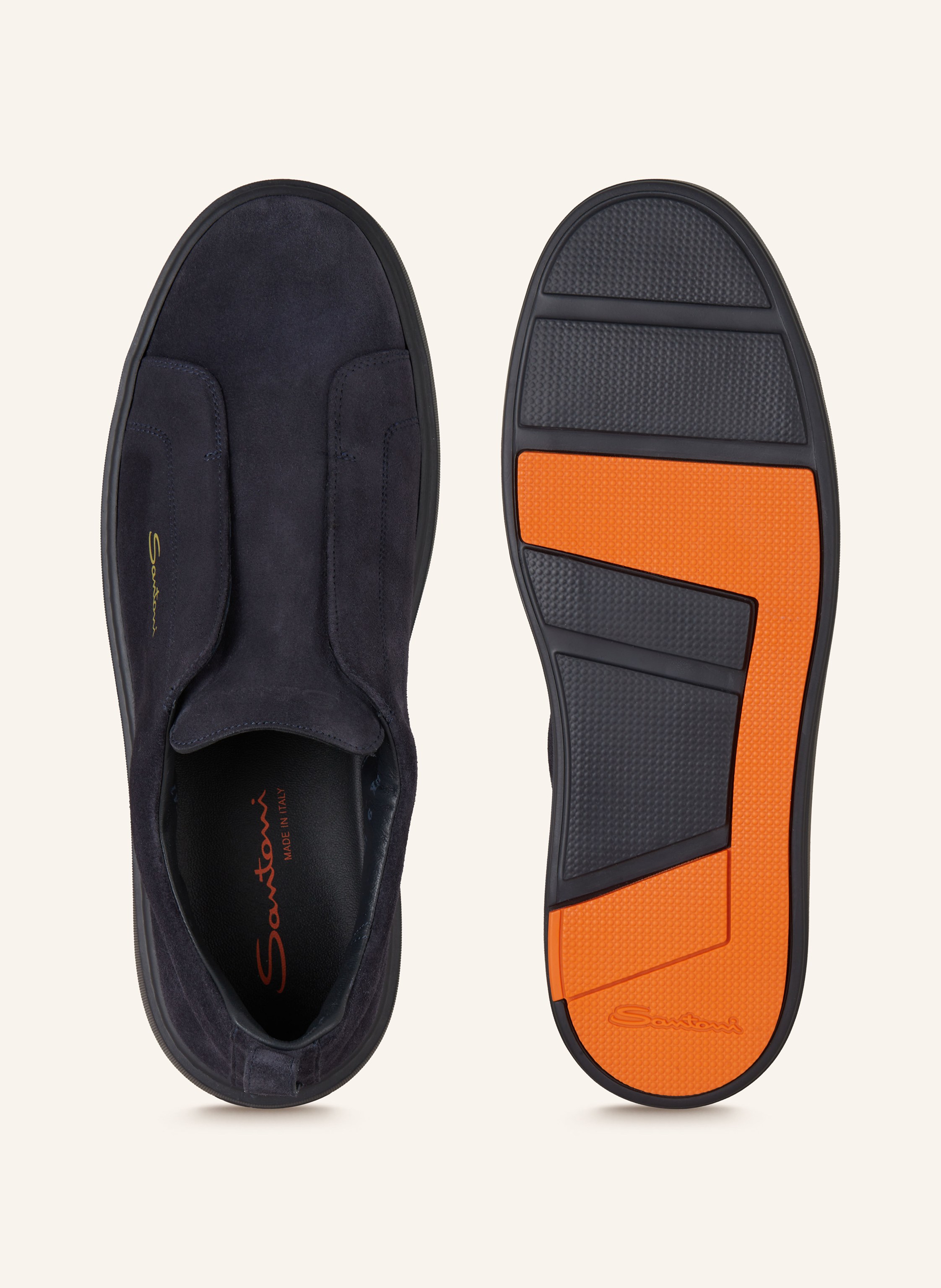 Thumbnail - Santoni Slip-On-Sneaker Victory blau
