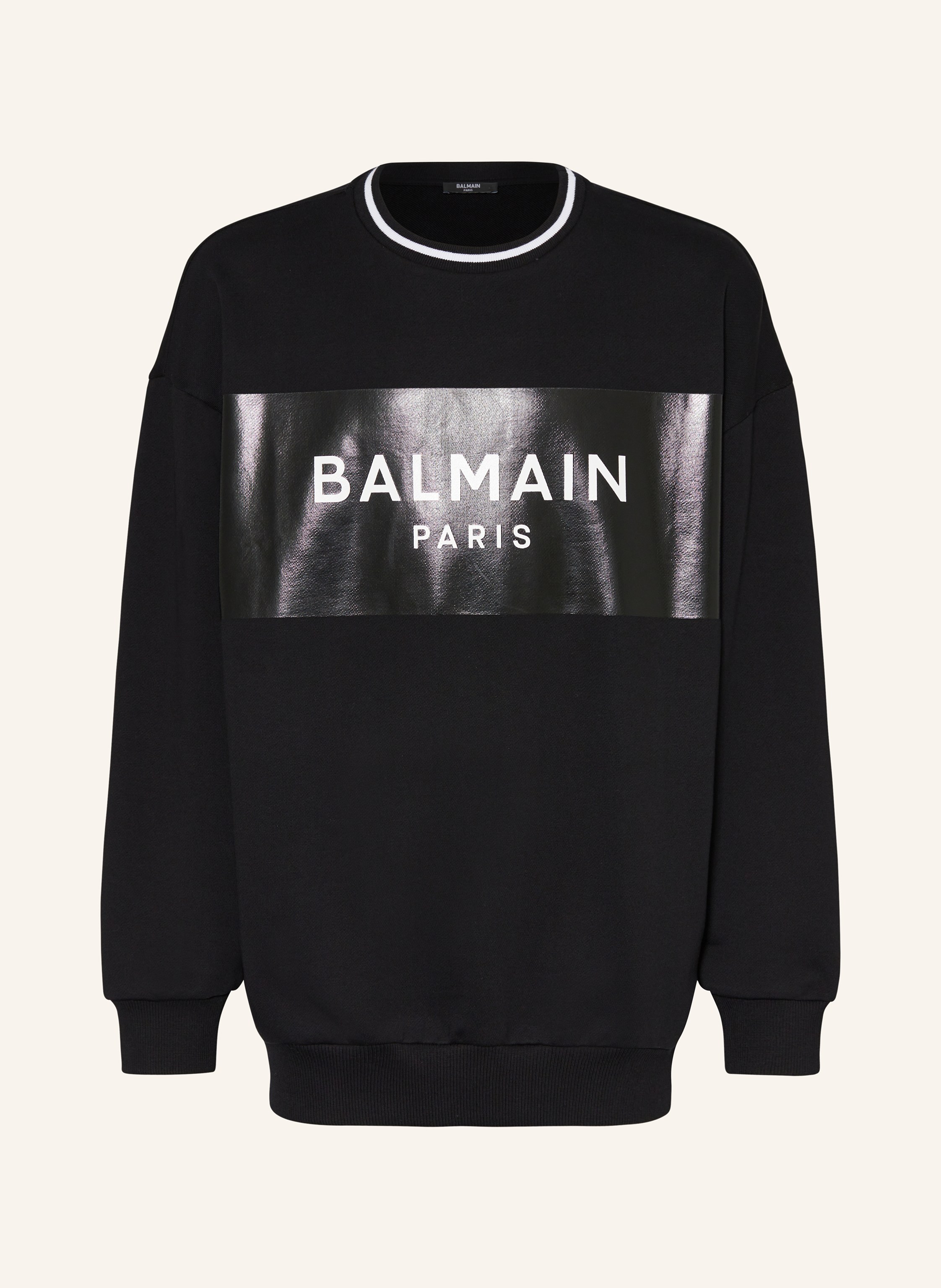 Black balmain sweatshirt deals