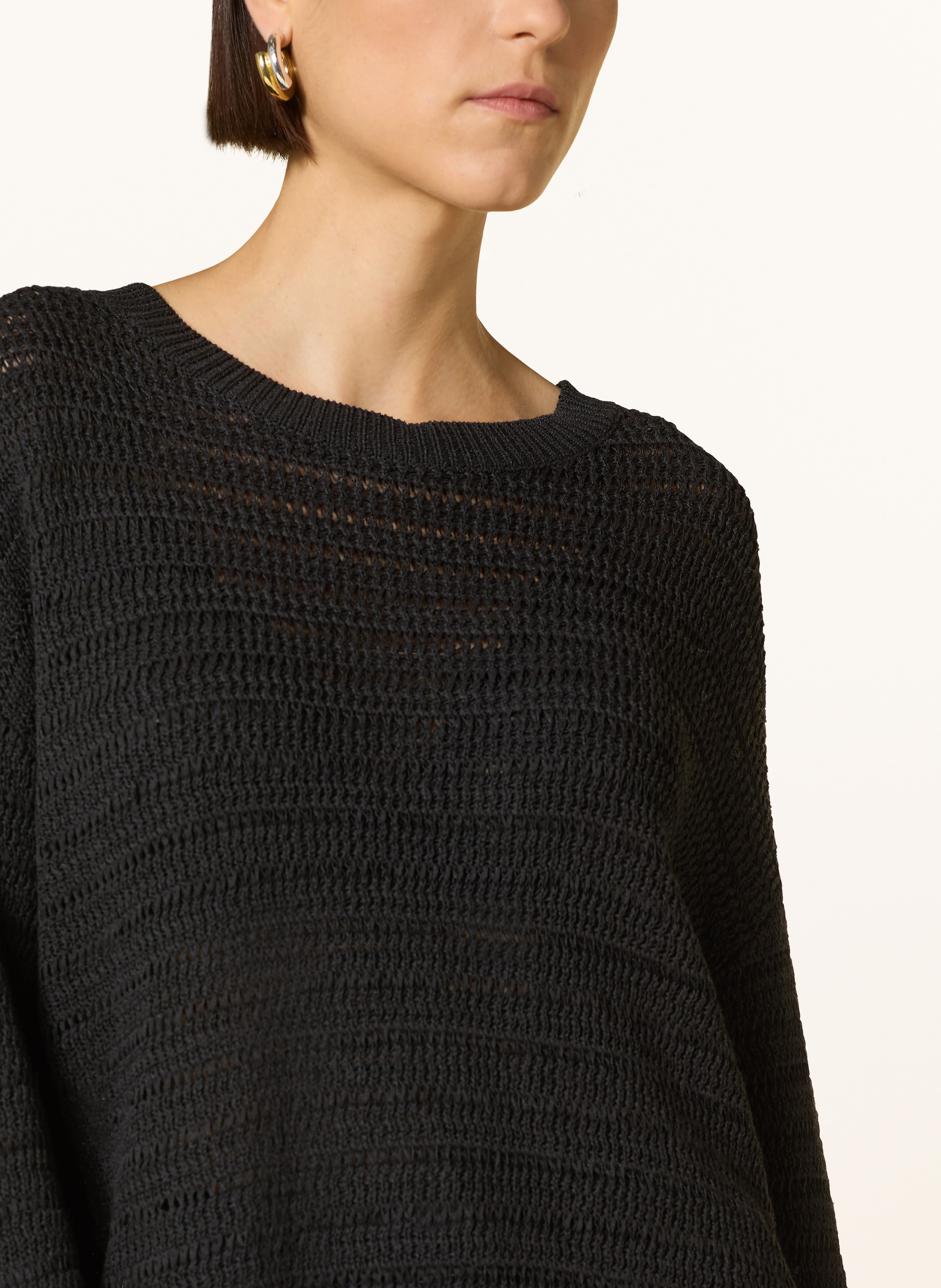 Thumbnail - Part Two Pullover Judith Mit Leinen schwarz