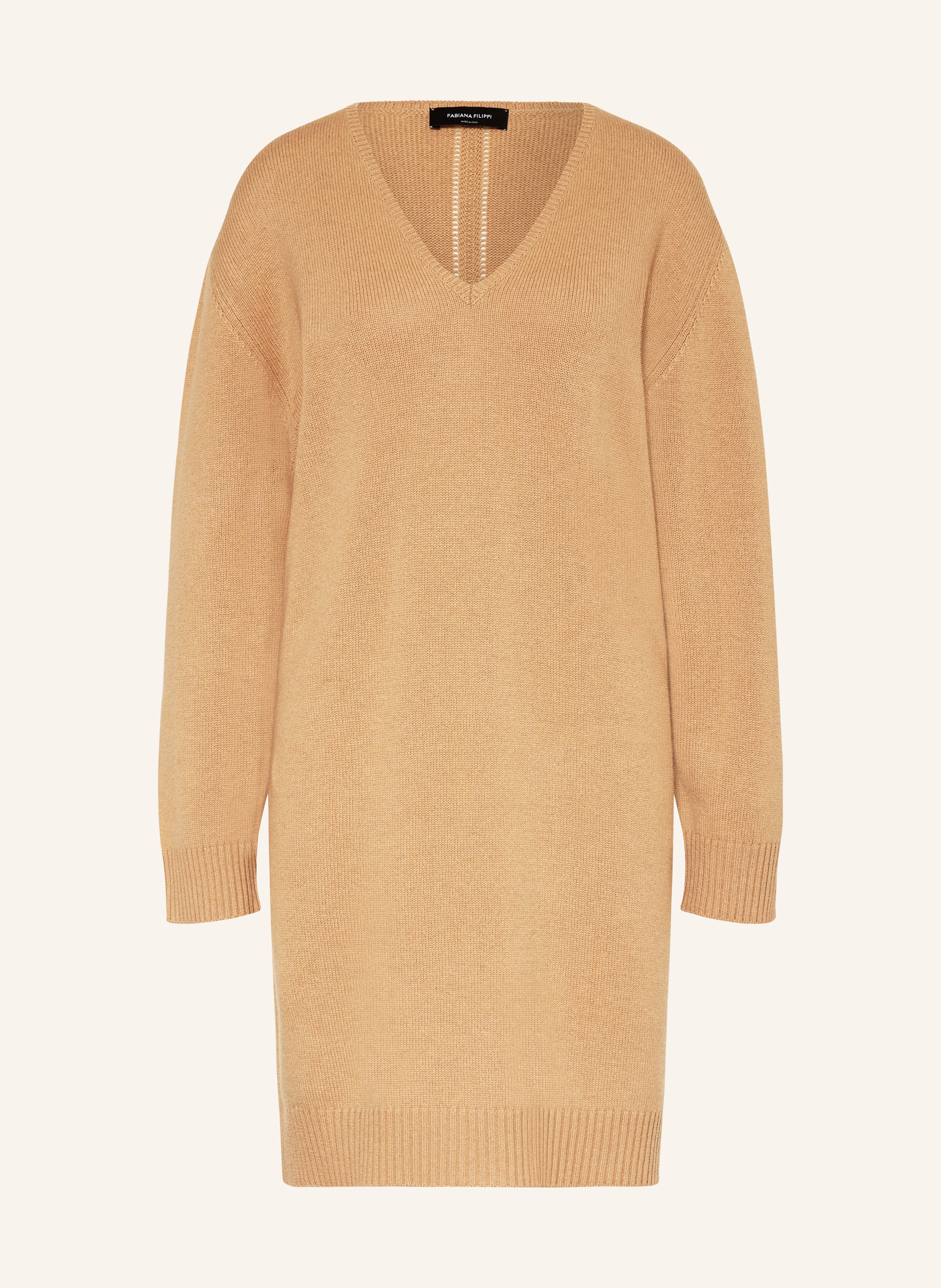FABIANA FILIPPI Knit dress in camel