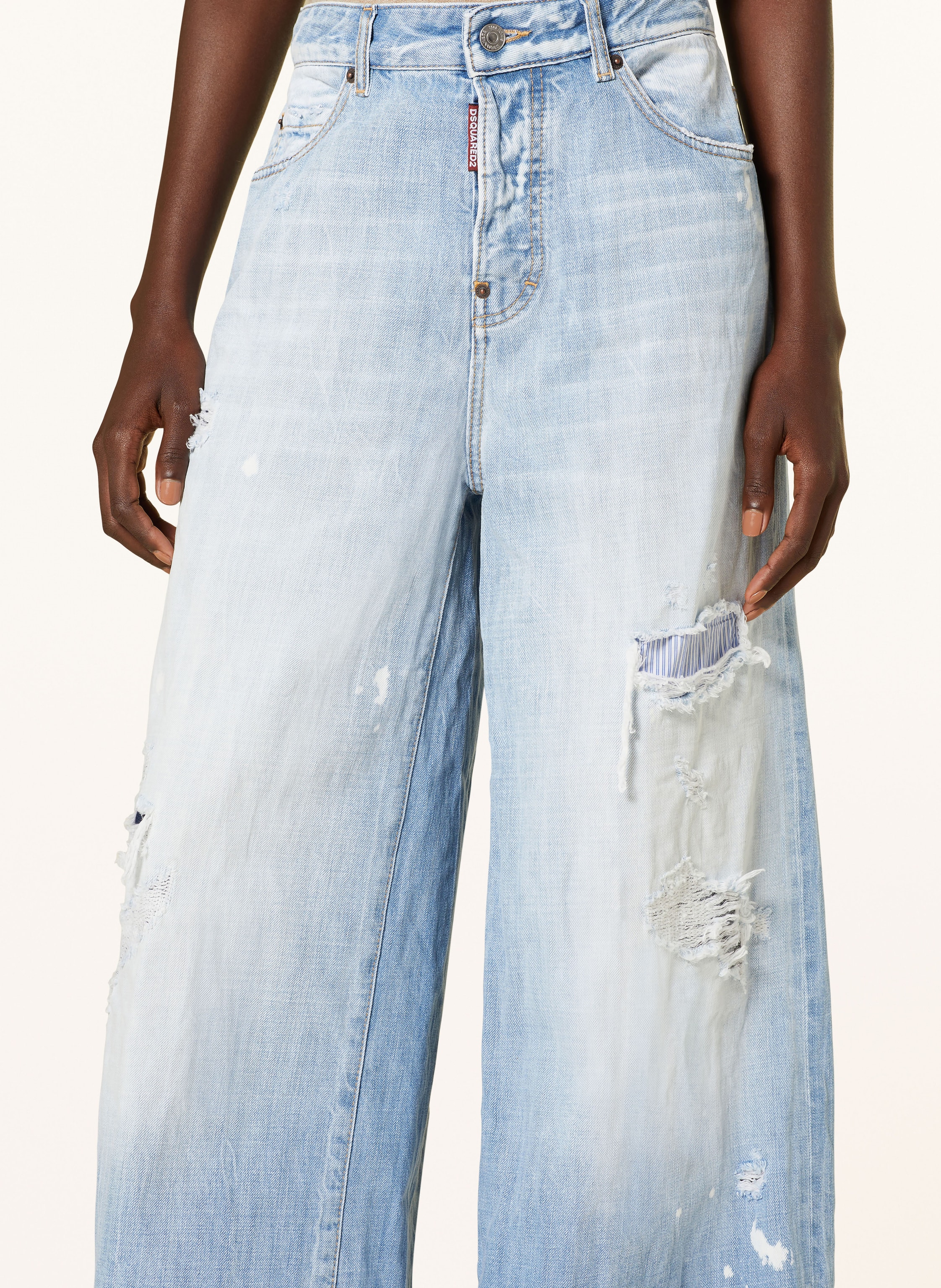 Thumbnail - dsquared2 Boyfriend Jeans Traveller blau