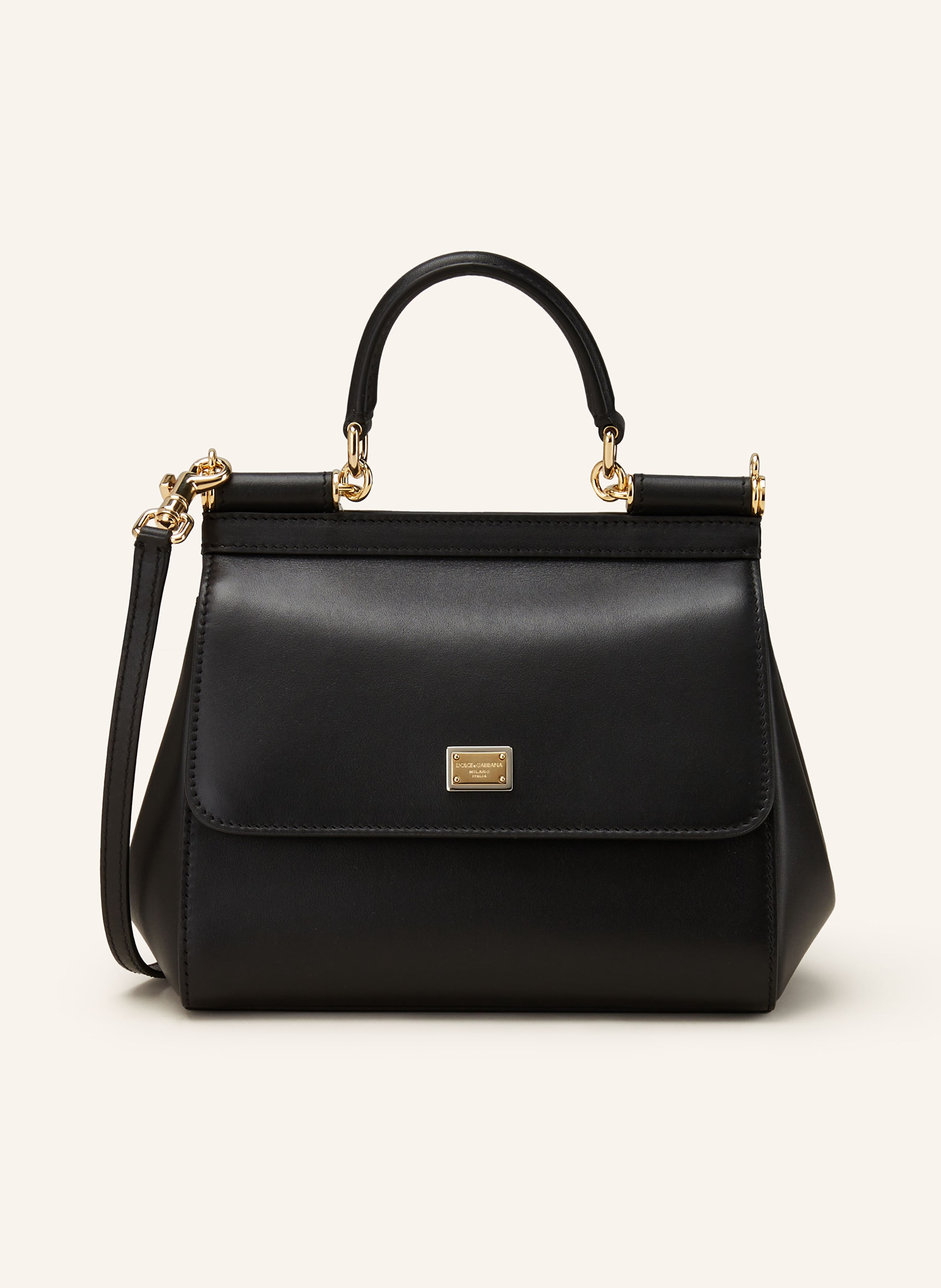 DOLCE & GABBANA Torebka SICILY MEDIUM kolor czarny