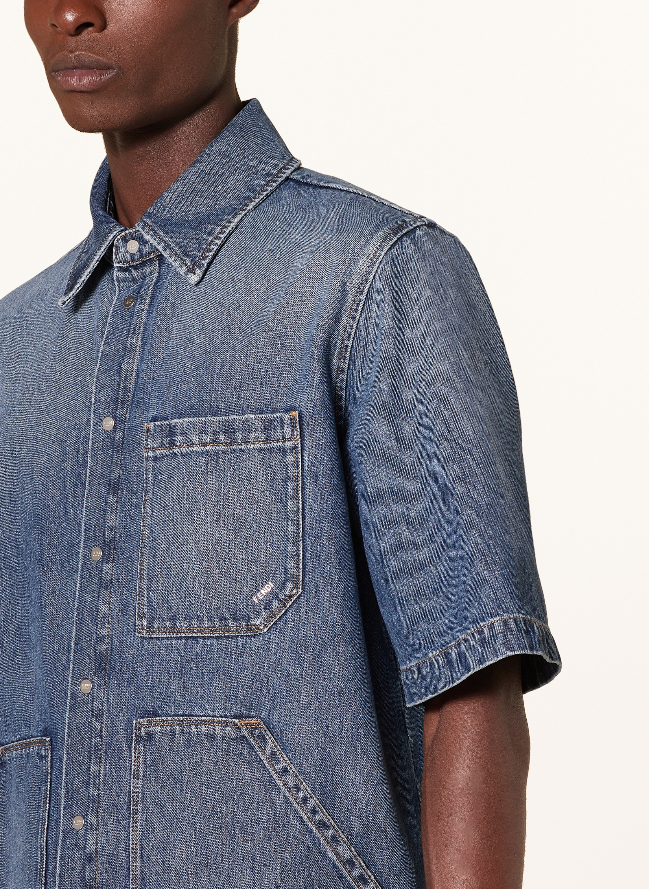 Thumbnail - Fendi Overshirt blau